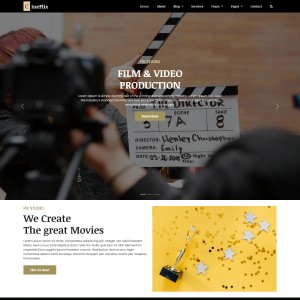 Cinema website template home html free