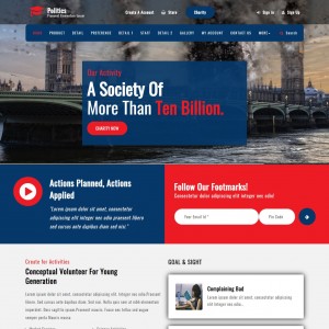 Responsive News Website Template Home Page