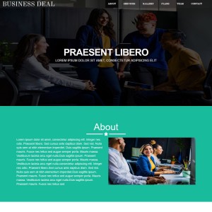 one page business website template home