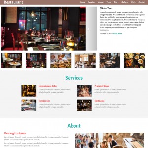 One page restaurant website template bootstrap