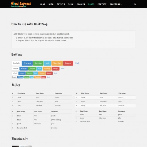 HTML Elements Page