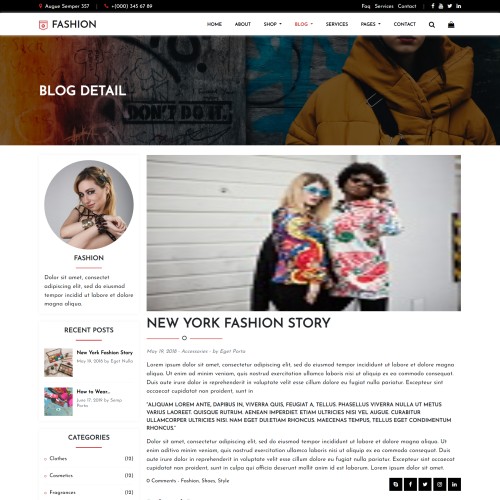 Clothing blog details