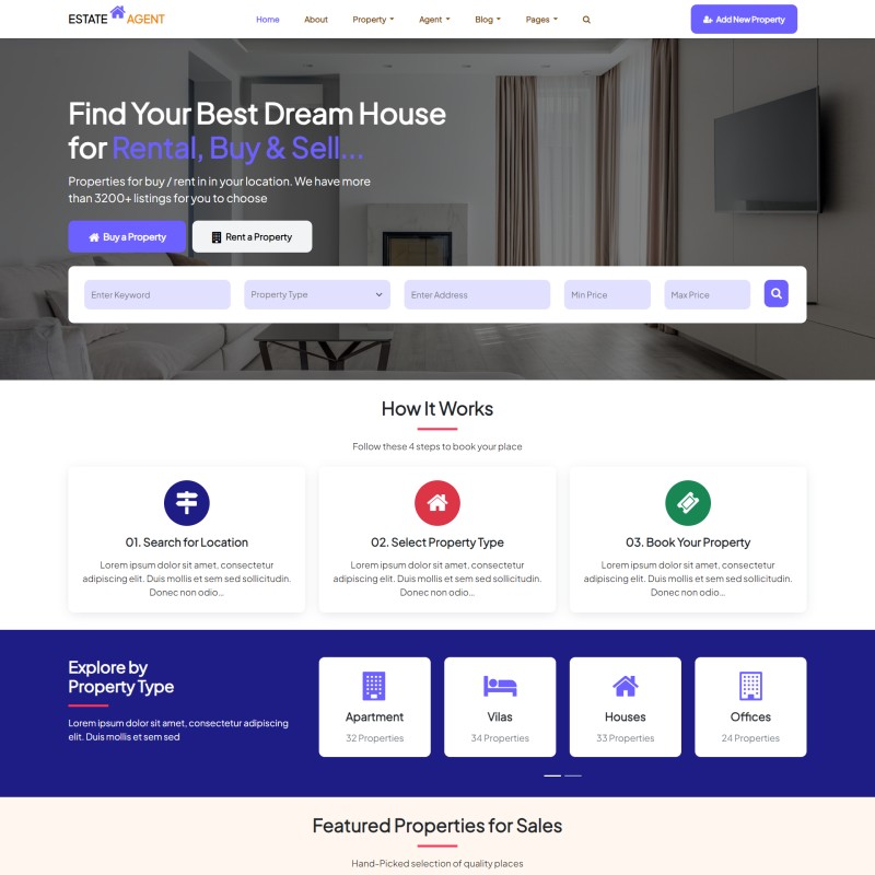Real Estate Website Templates