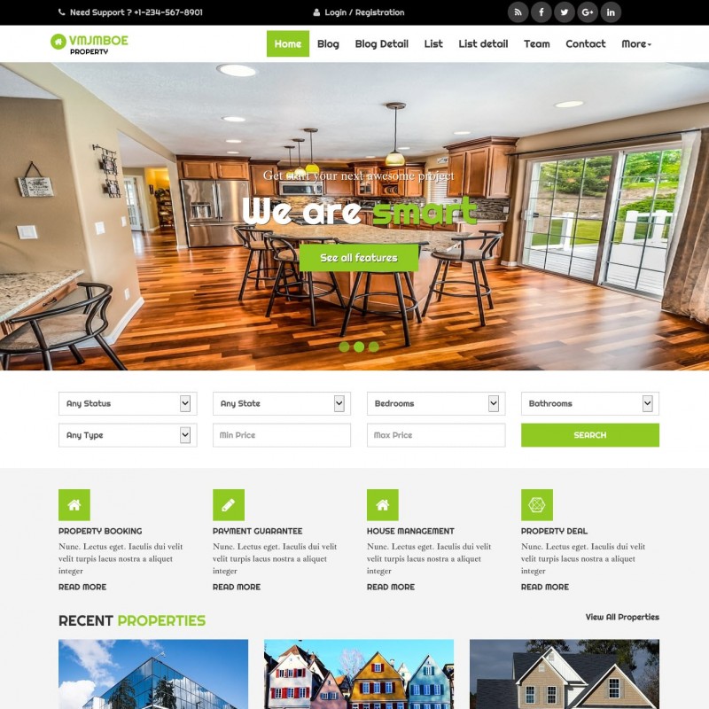 Real Estate Agency Templates Archives - Page 2 of 2 - Zemez HTML
