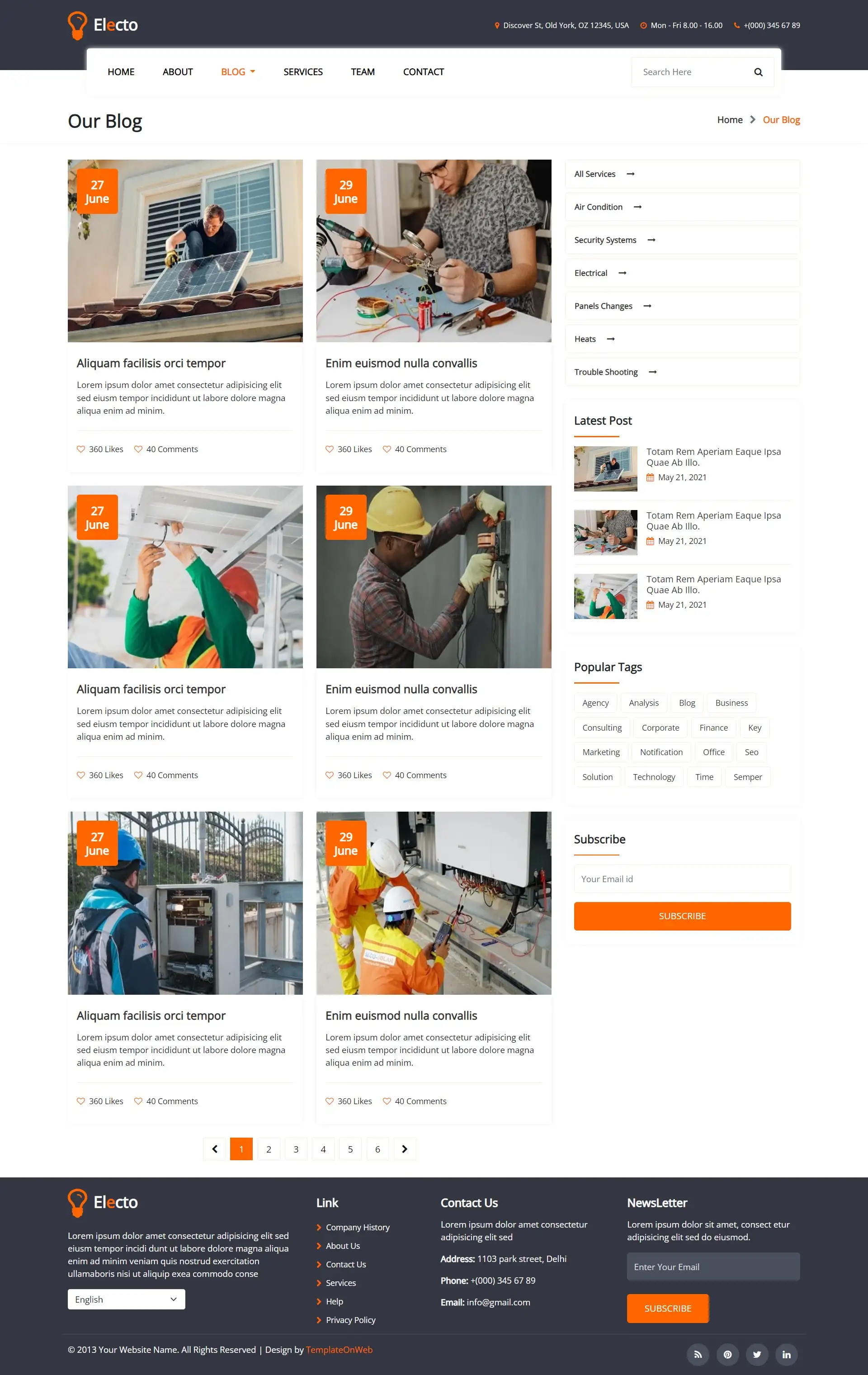 Electrical services blogs
