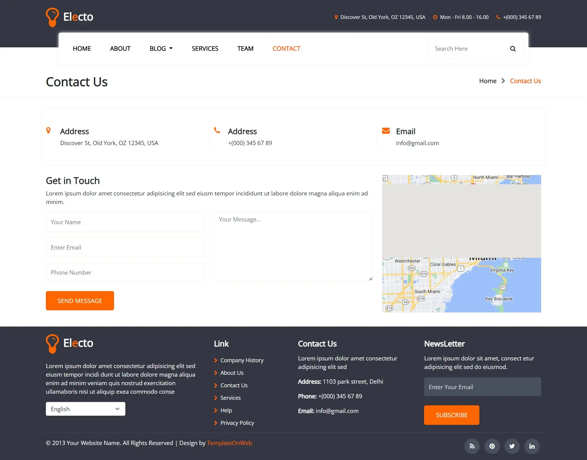 Service provider user query form