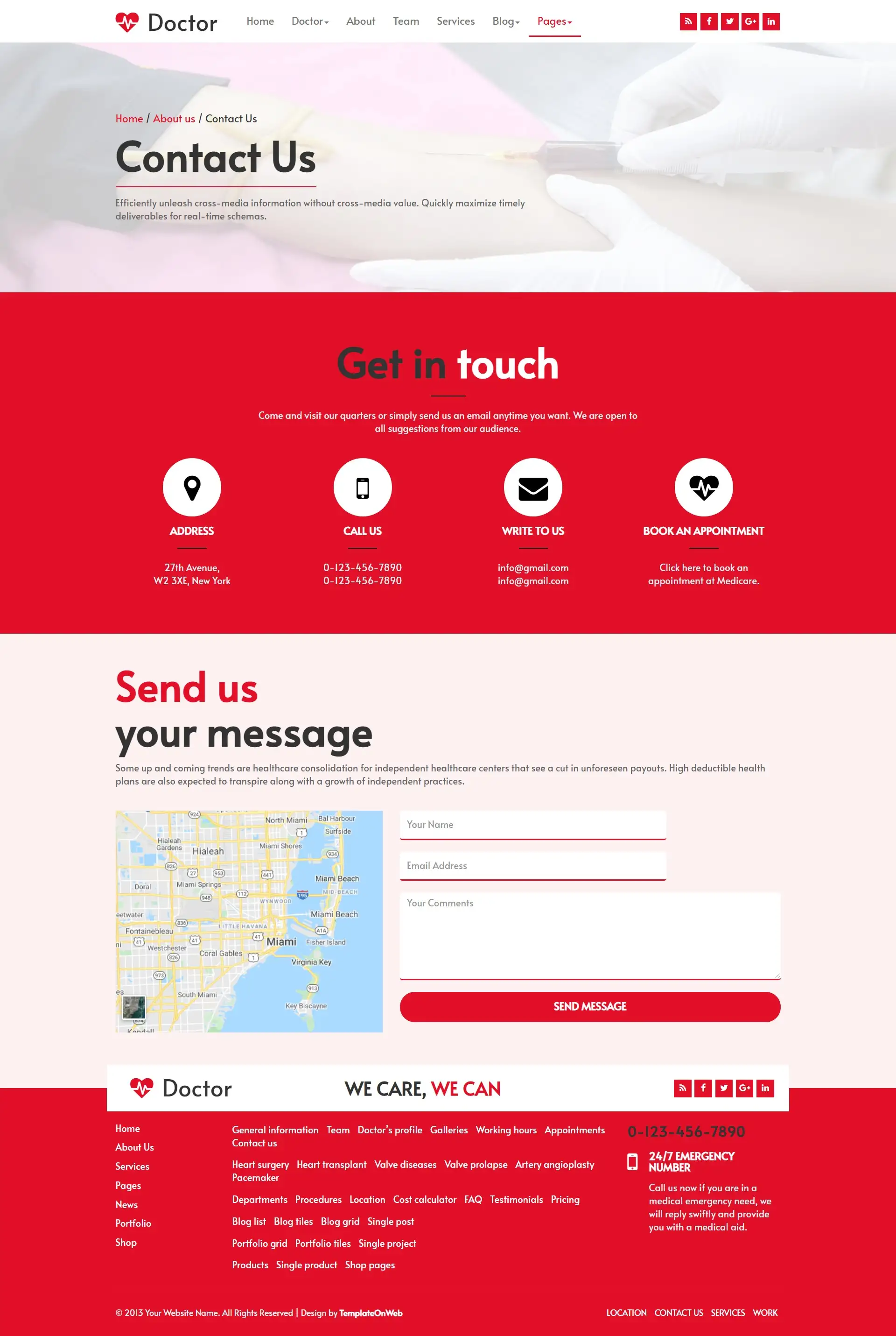 Doctors portal contact us for patients