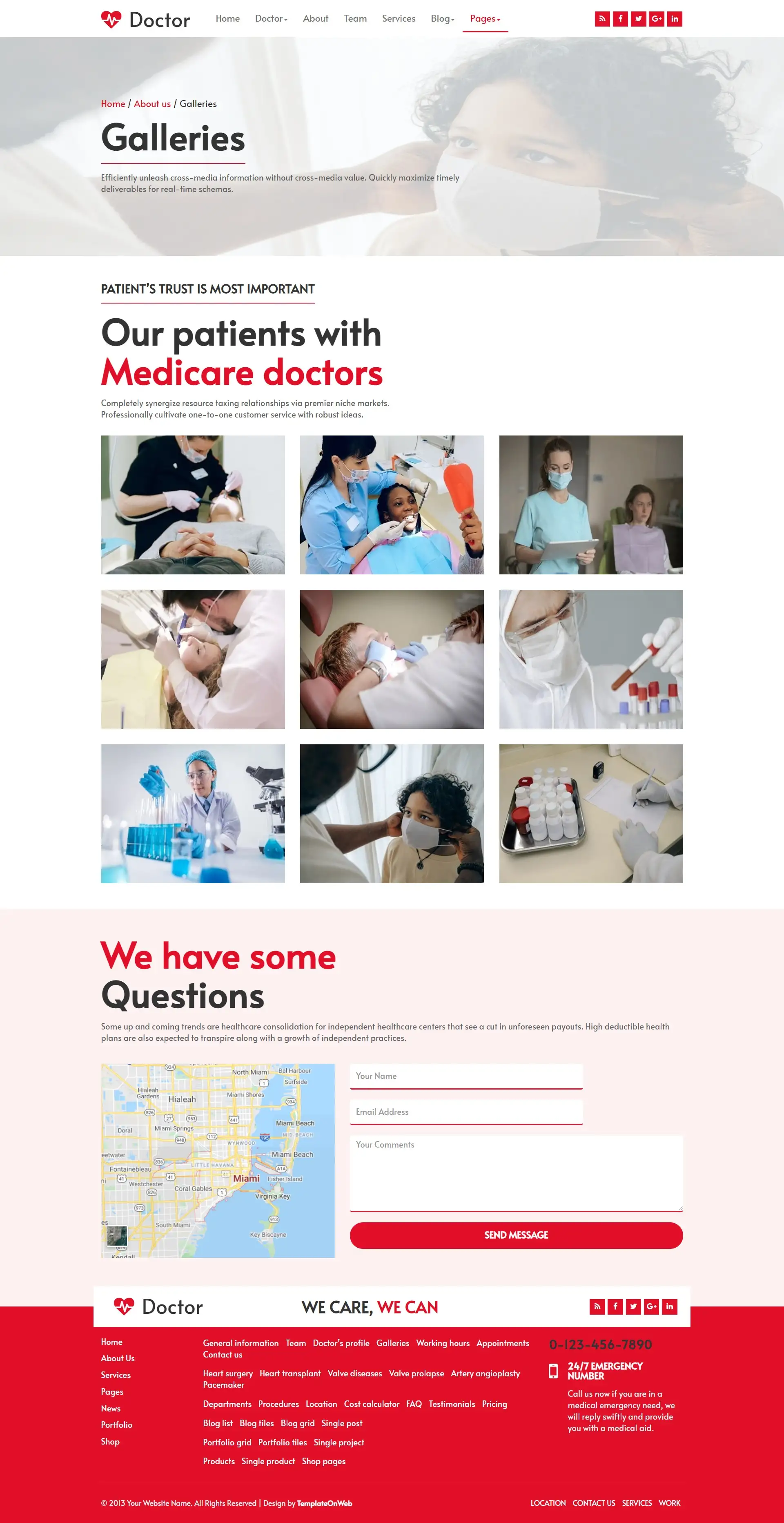 Health care facility gallery design