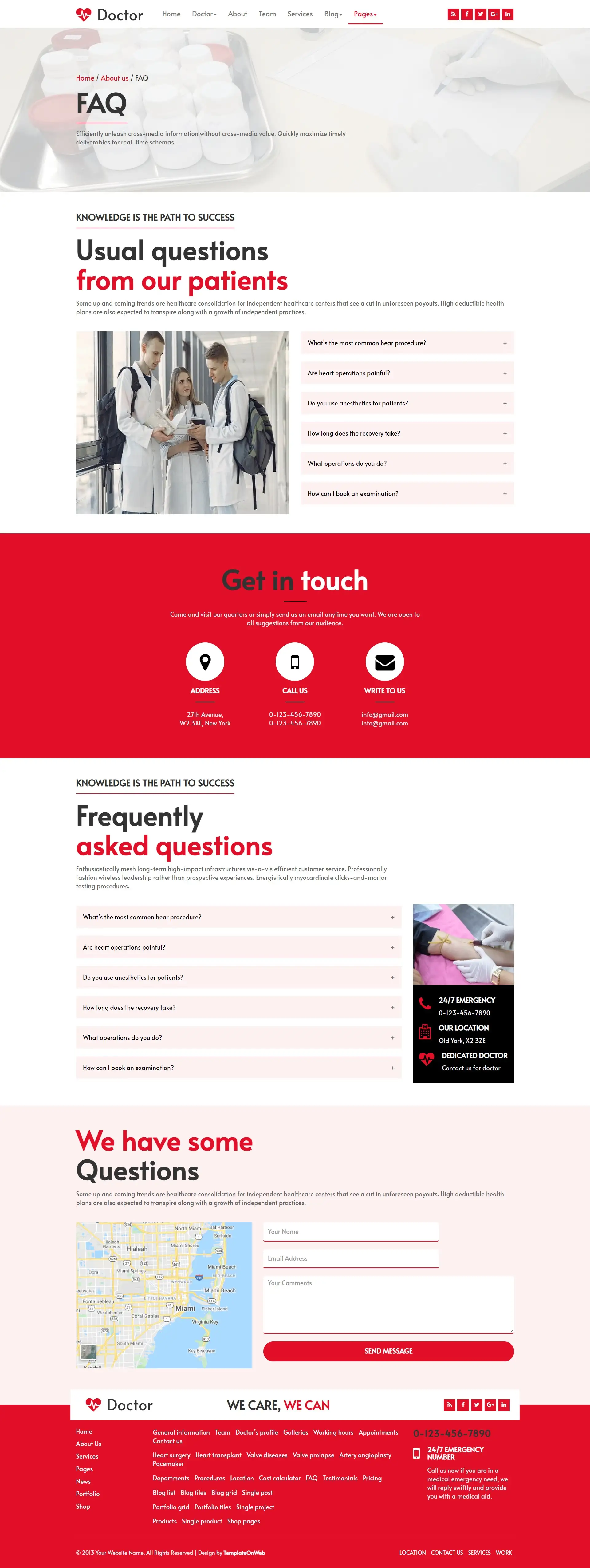Patients commons queries web design