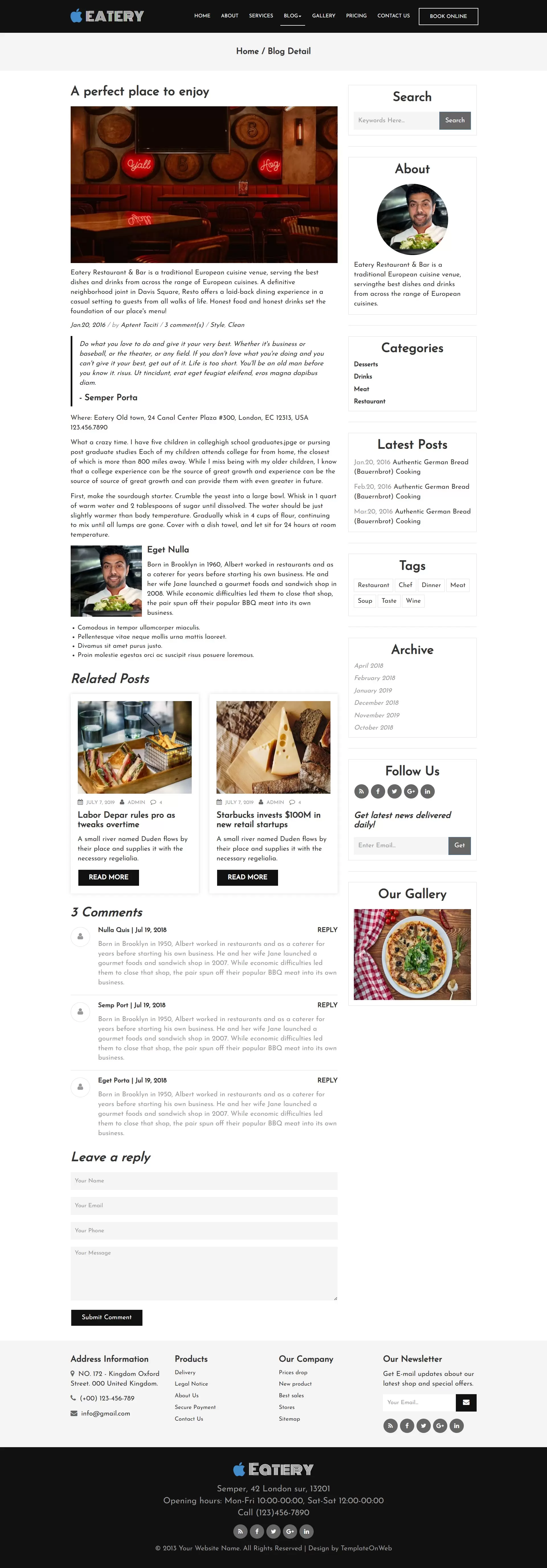 Fast food product cooking details