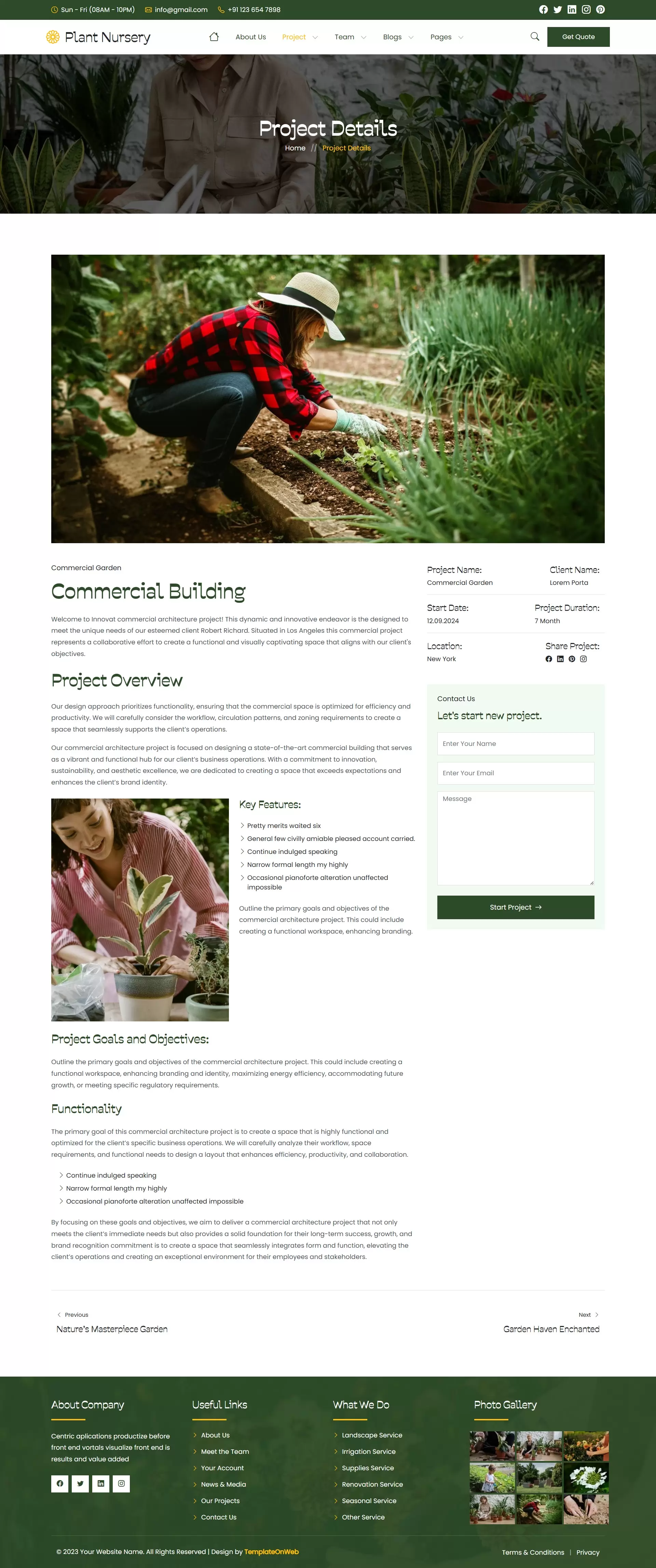 Detailed view of residential garden designed by nursery team