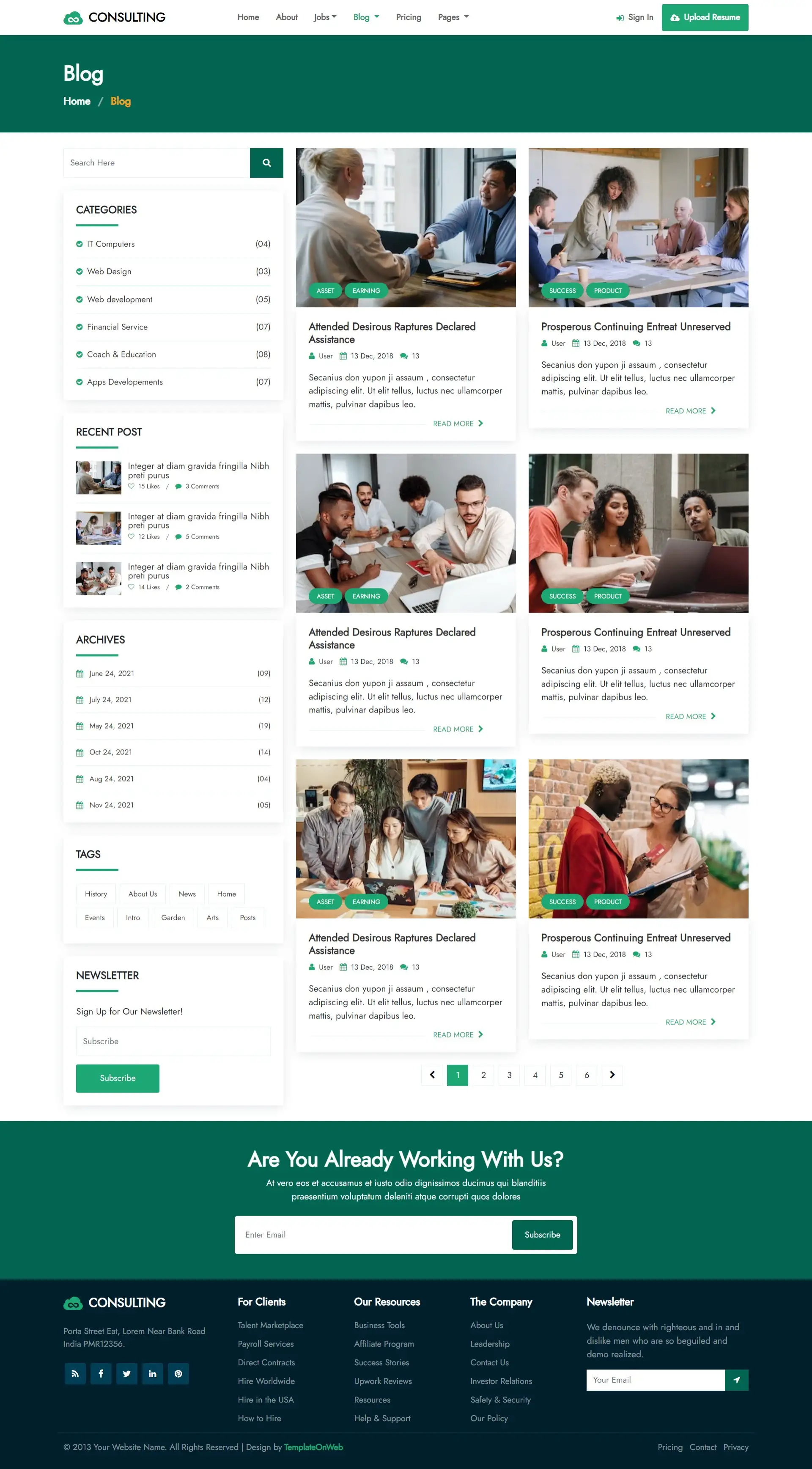 IT advisory tips web page