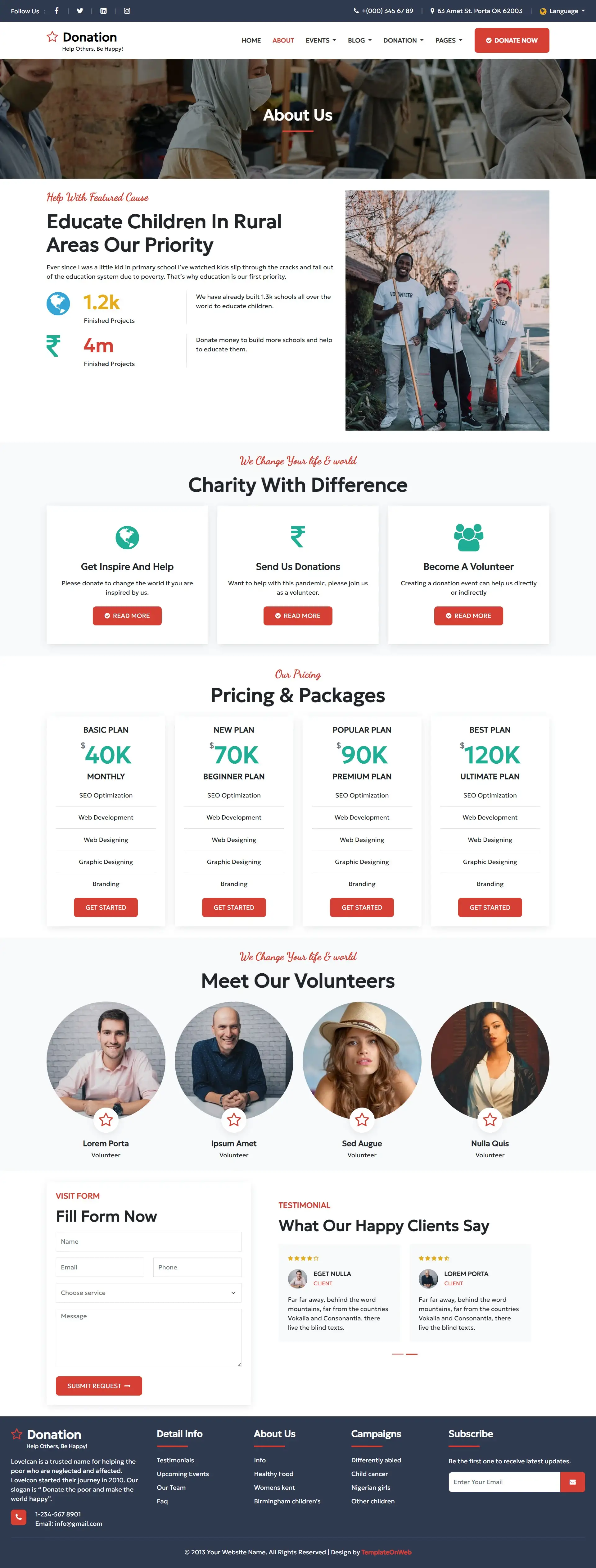 NGO services page