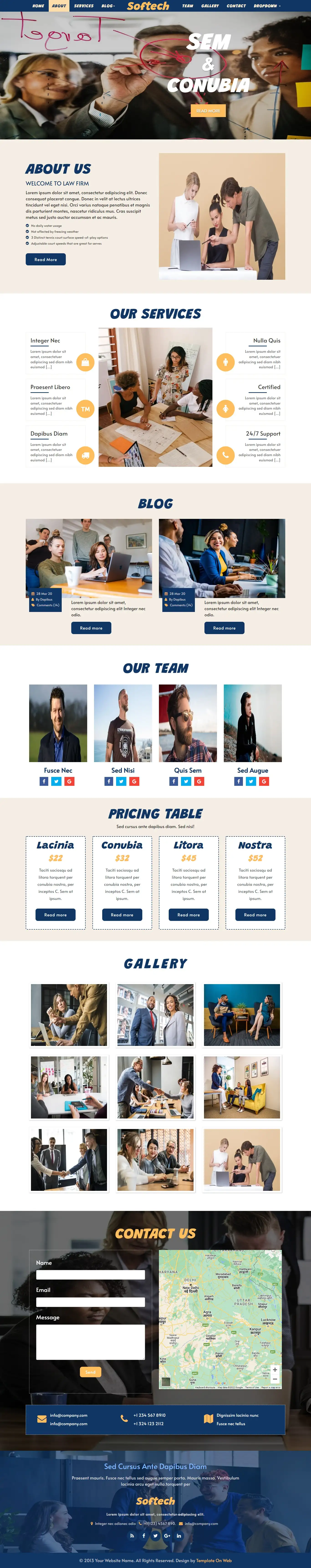 IT company html template home page design