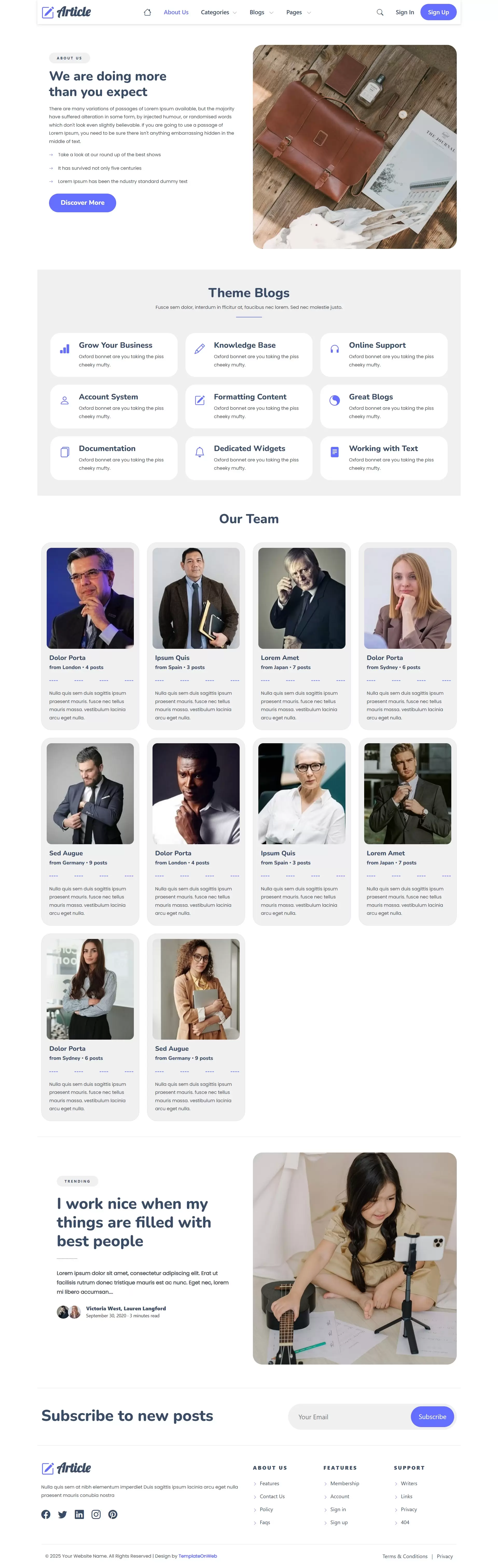 About Us page – mission, team, and story of Education Blog