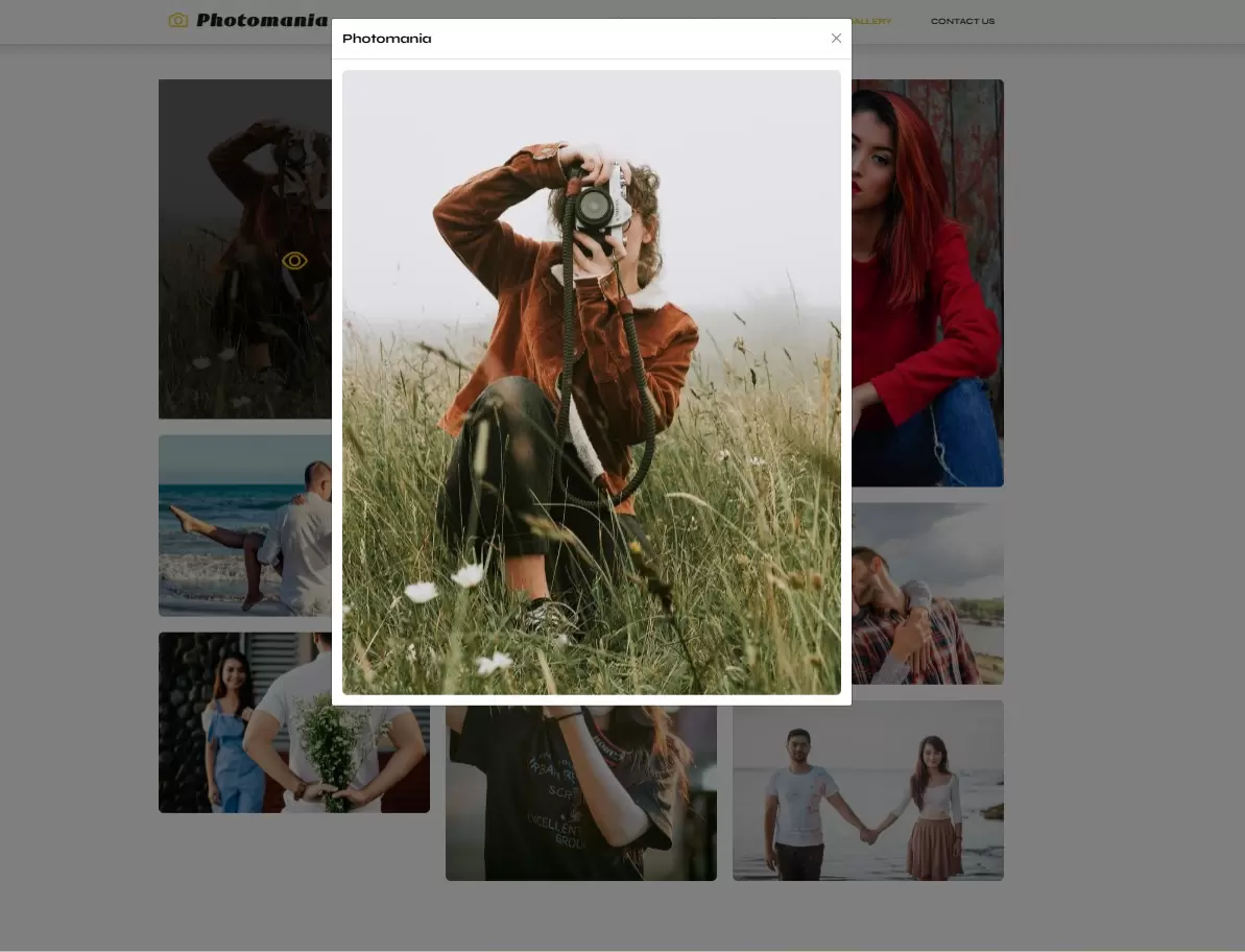 Image lightbox and slideshow functionality