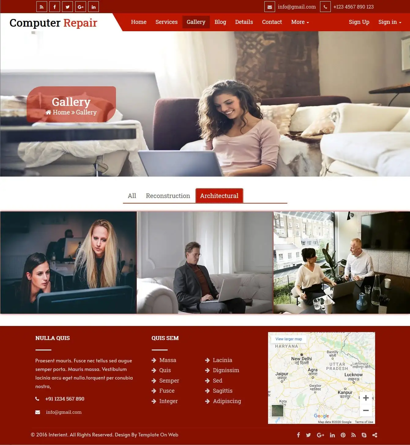 Repair work gallery html
