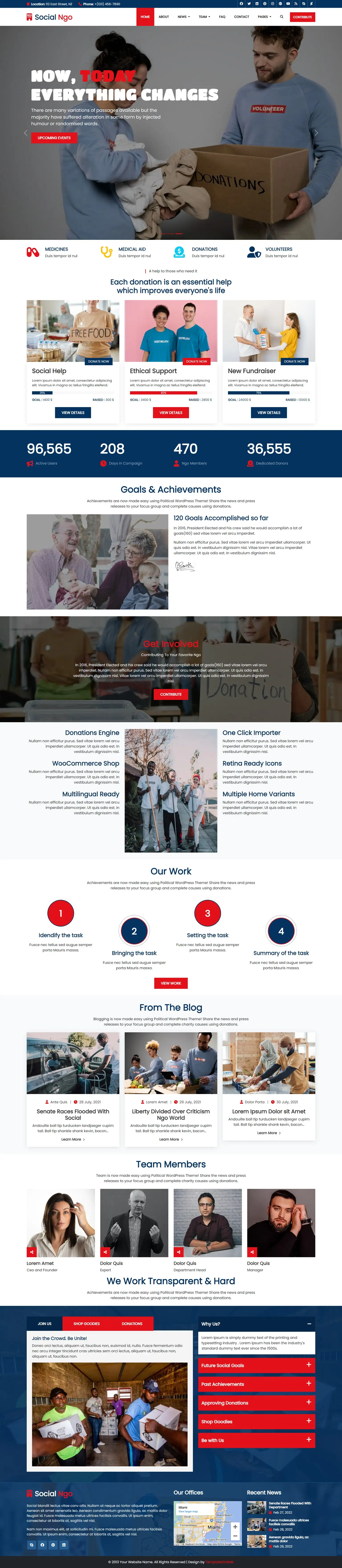 Html website template for NGO