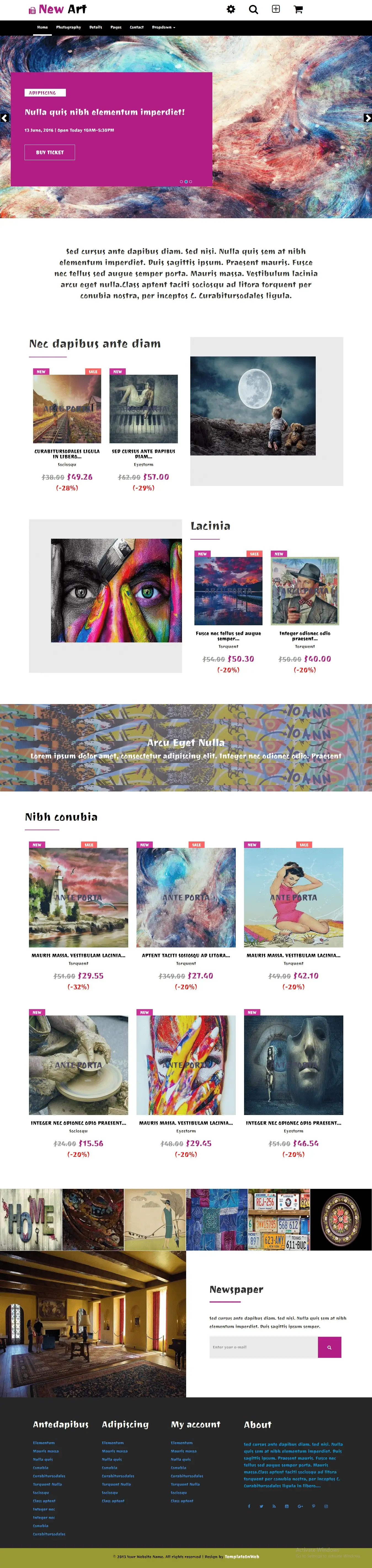 New art home responsive page