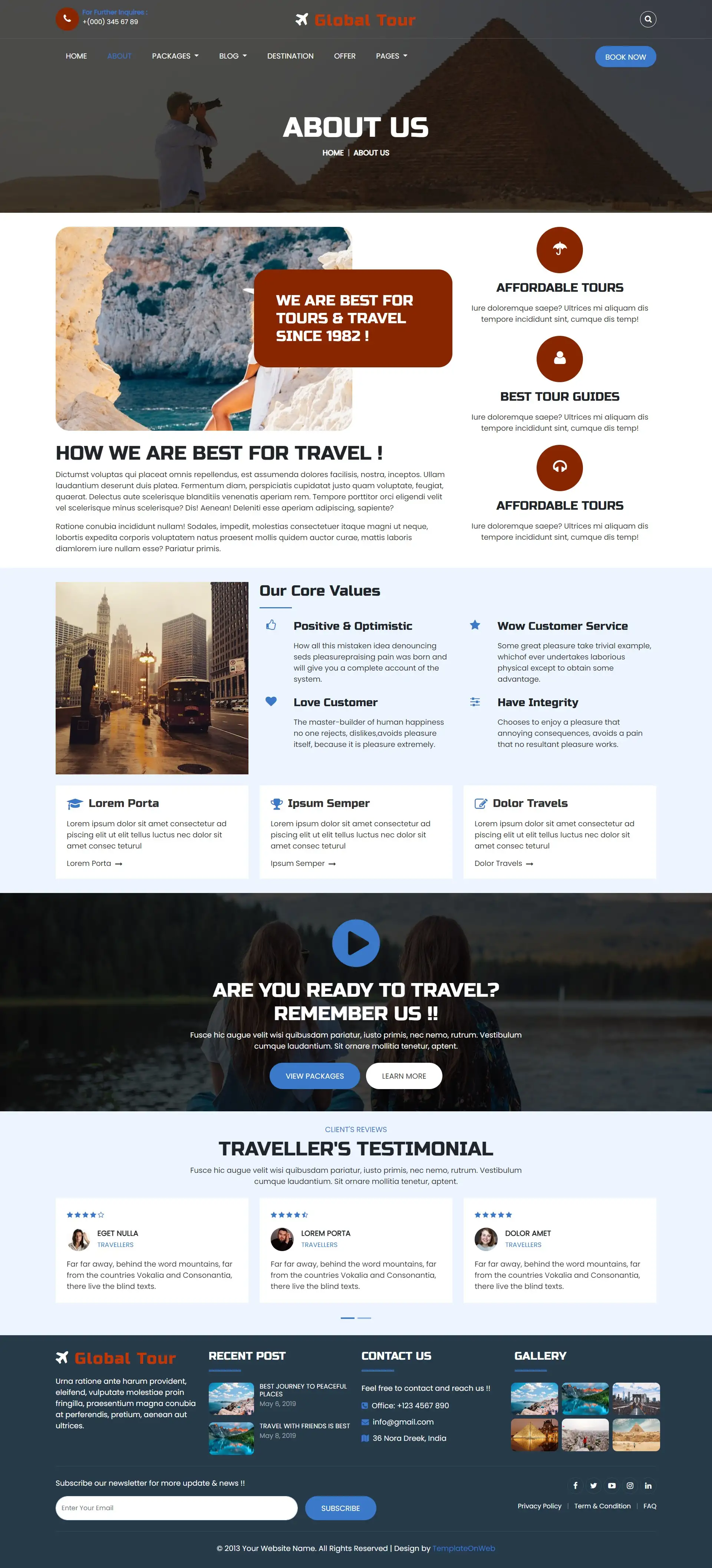 About global tour booking company