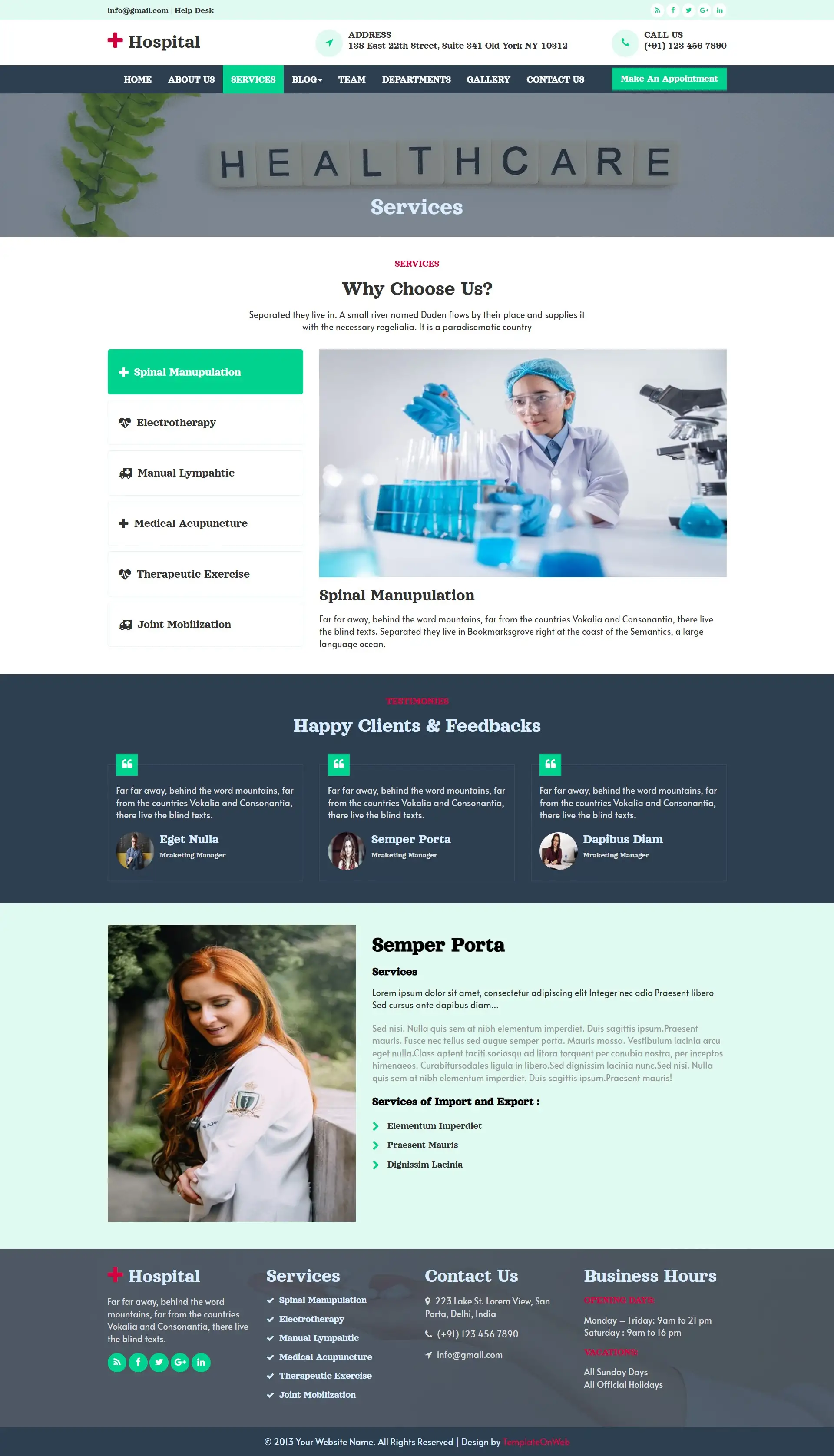 Patient treatment services bootstrap
