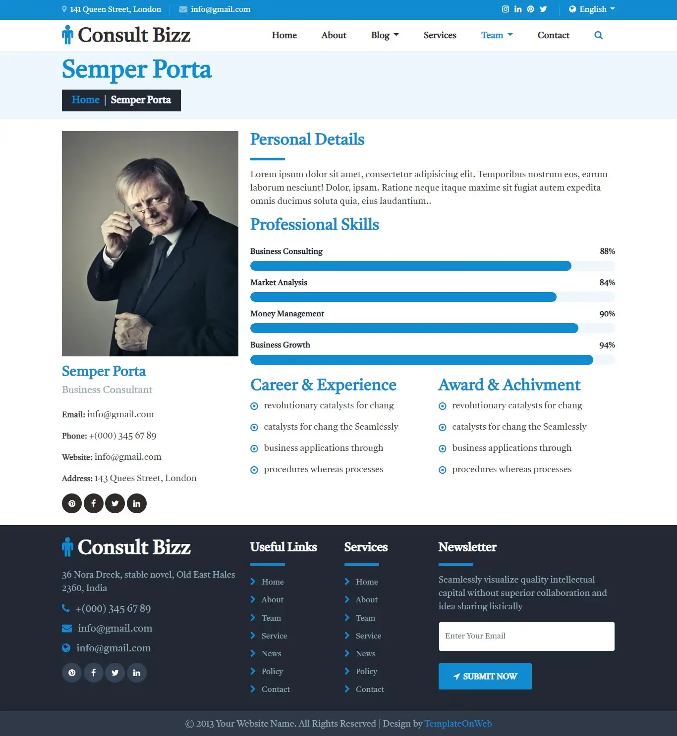 Business consultant detail html bootstrap 5