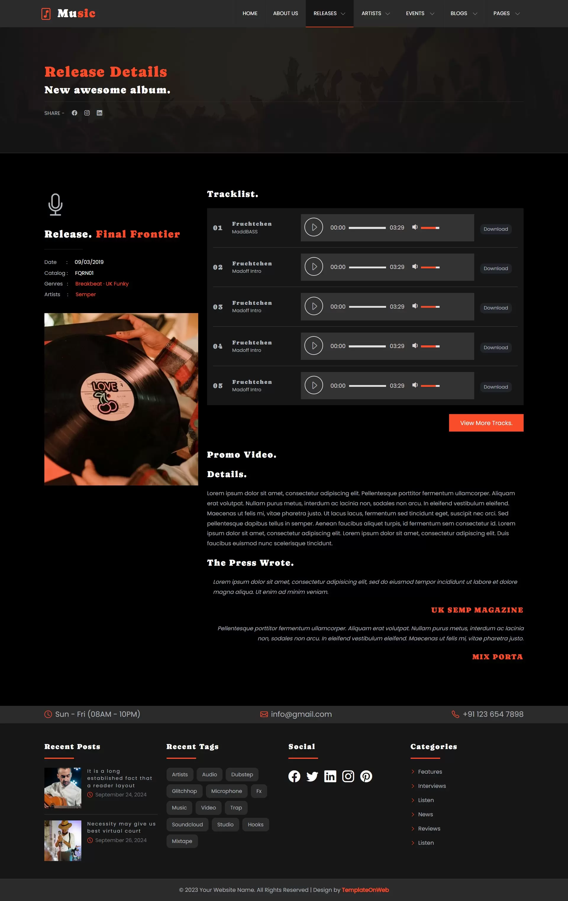 Visual promo banner for a new music drop with release date