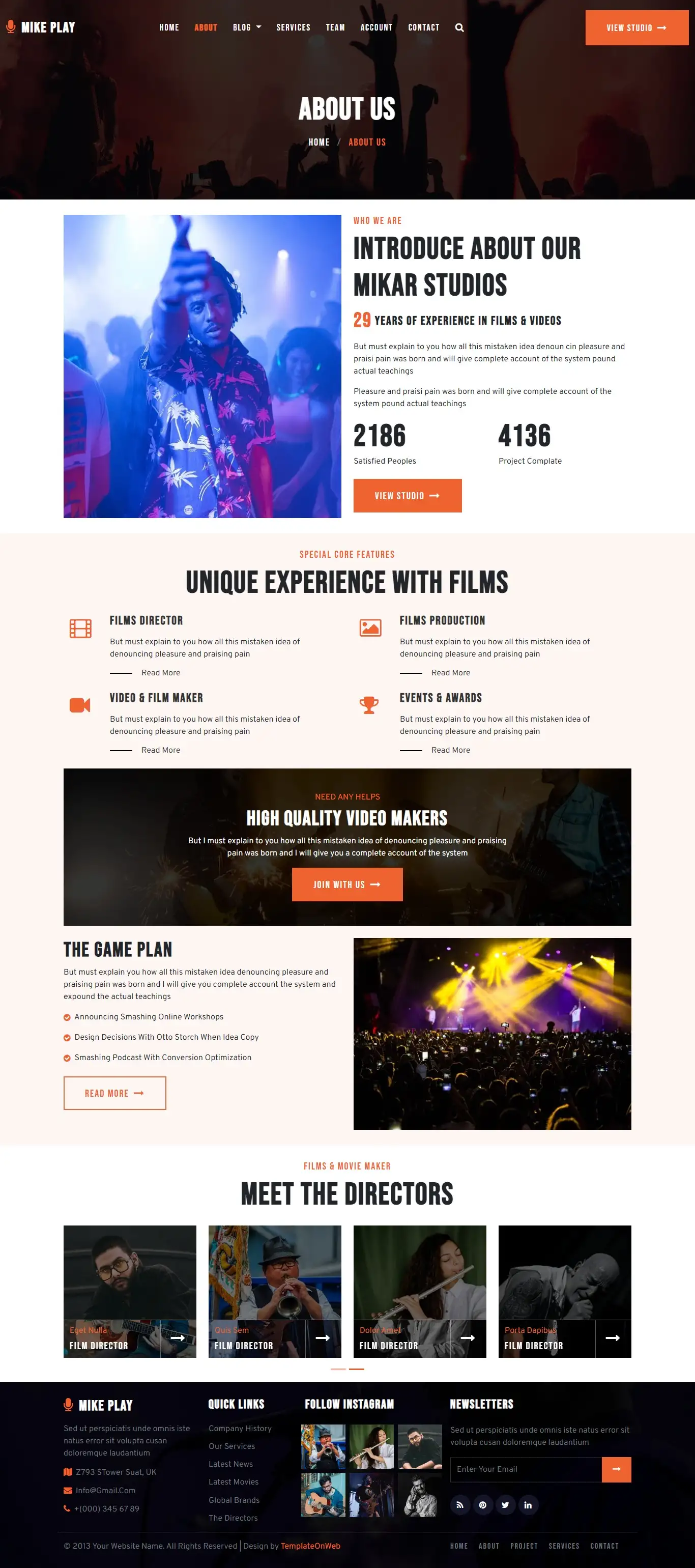 Music group details page bootstrap5