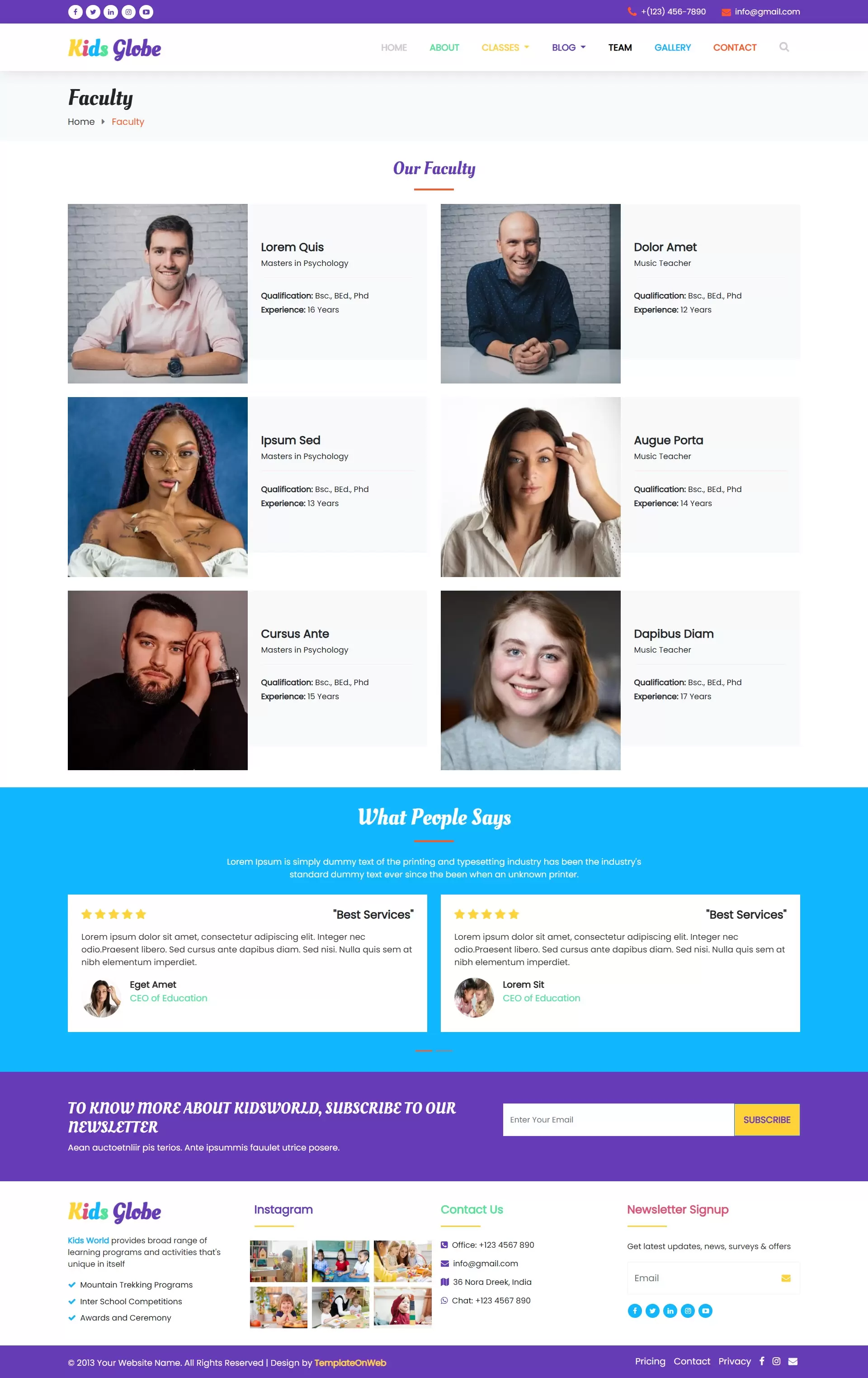 Showcase teams dedicated to supporting childrens growth and learning