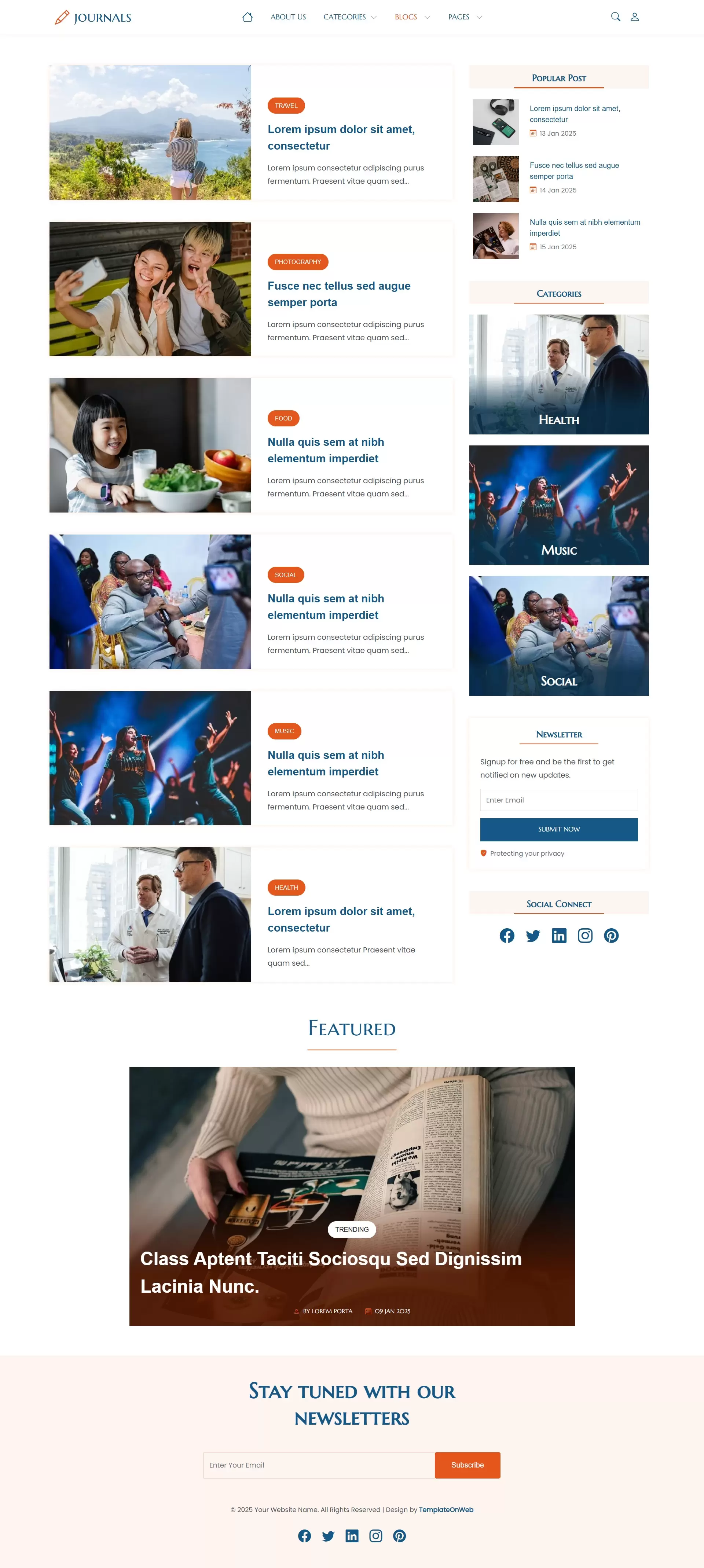 Blog article preview with featured image and title