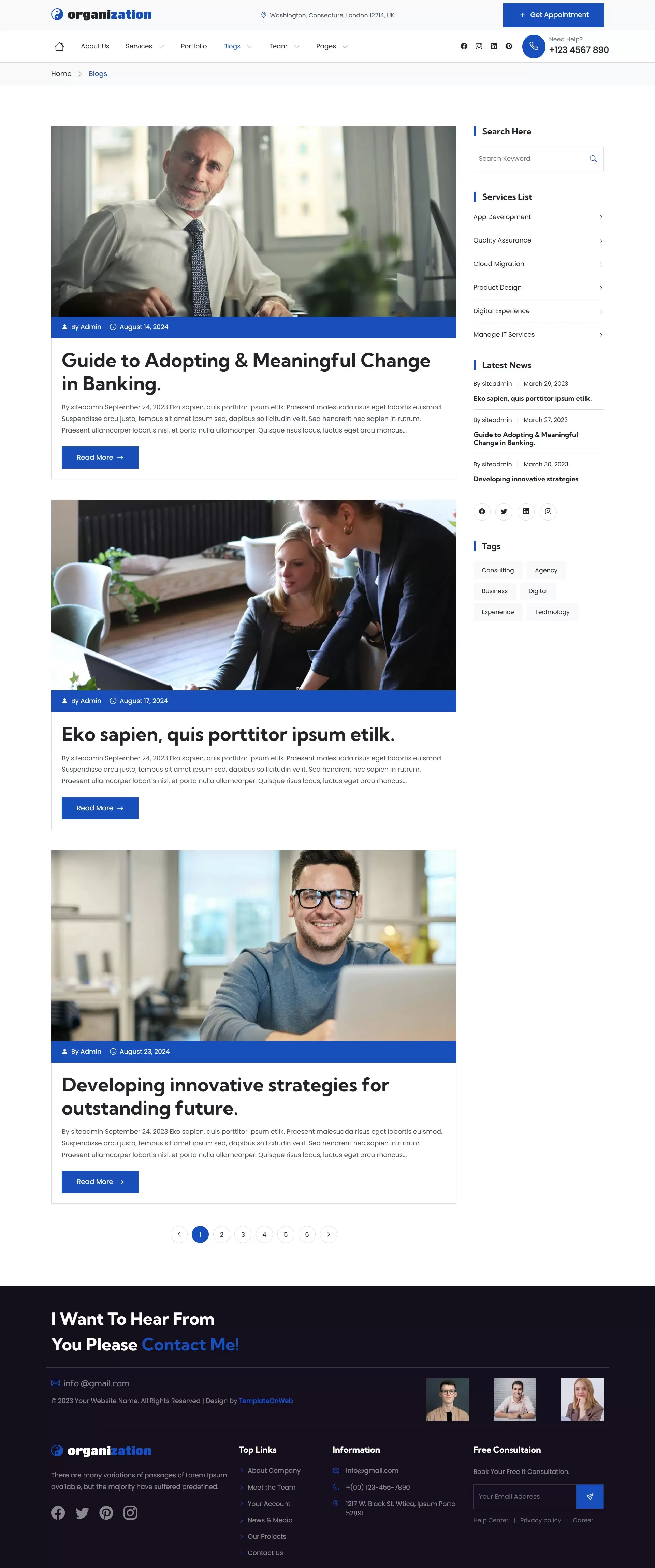 Blog / News listing – Business insights, updates, press releases