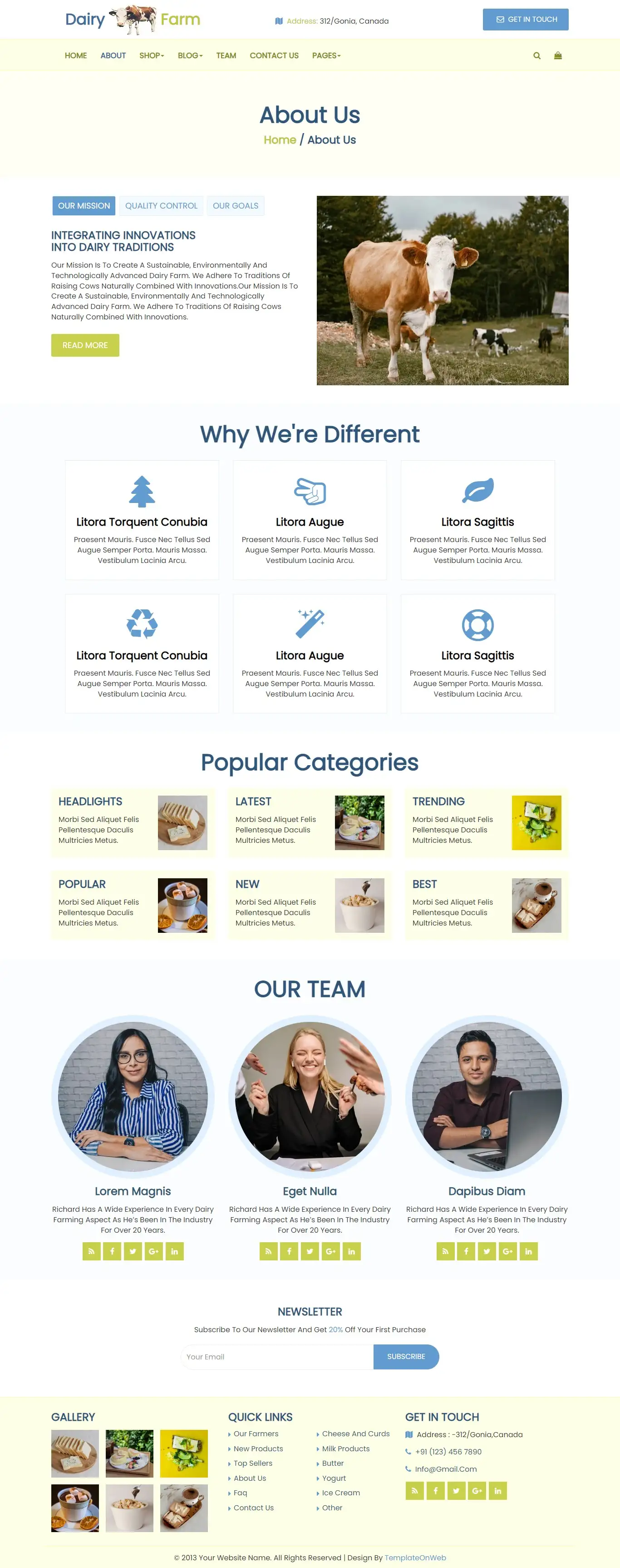 About milk dairy farm