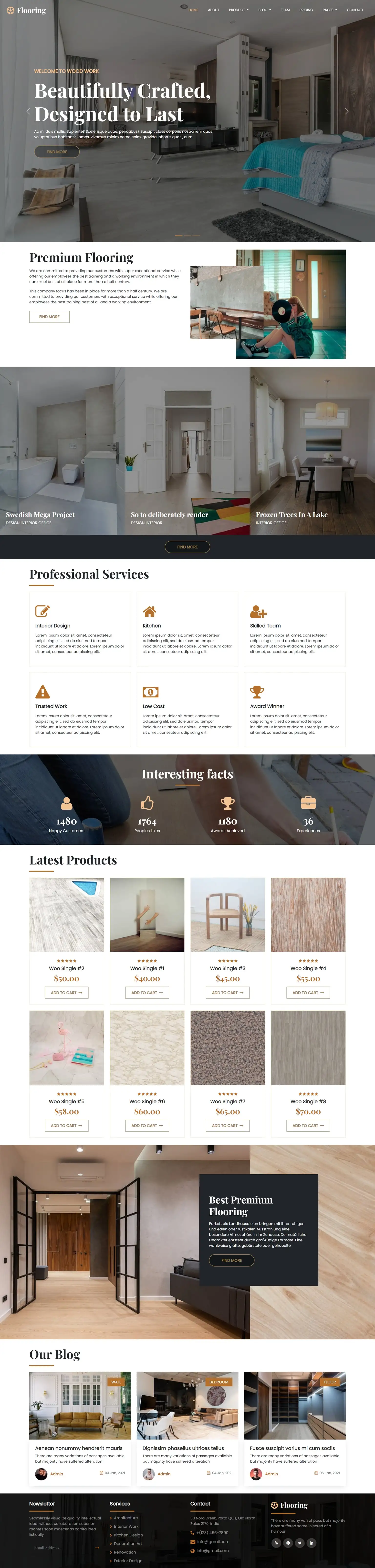 Tiles website template html