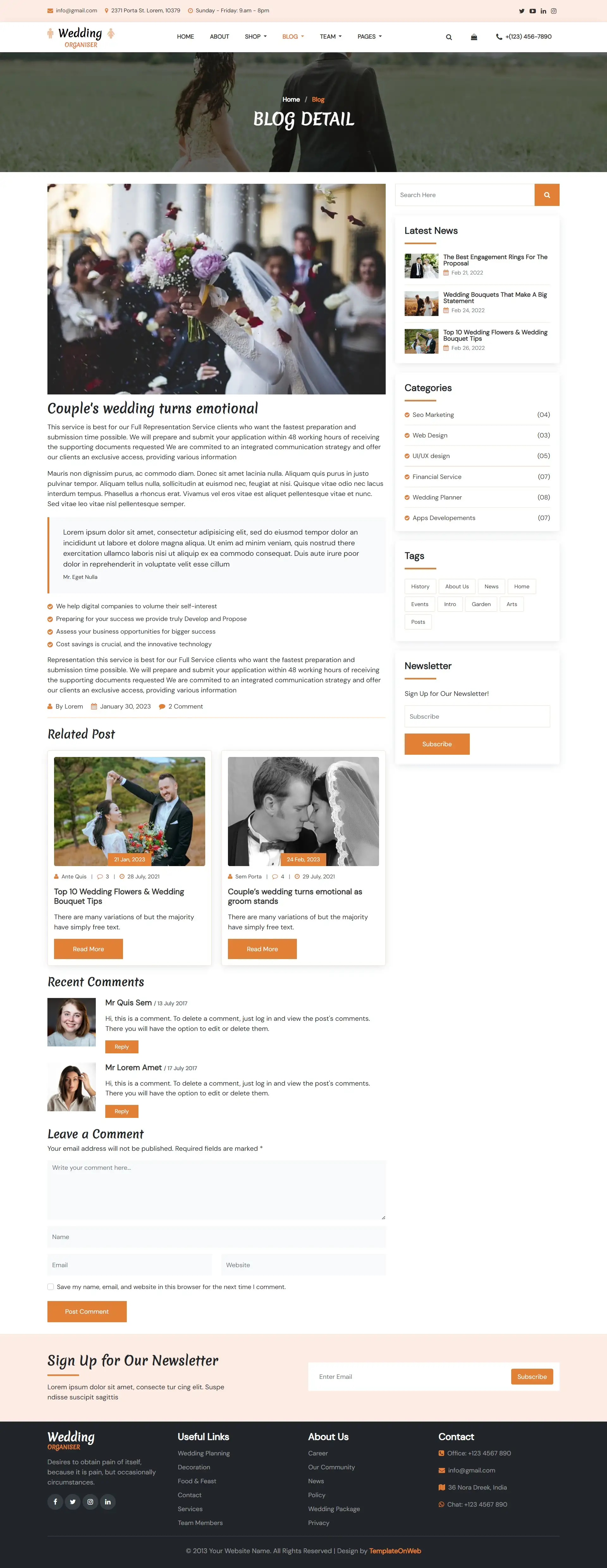 Marriage testimonial details template free download