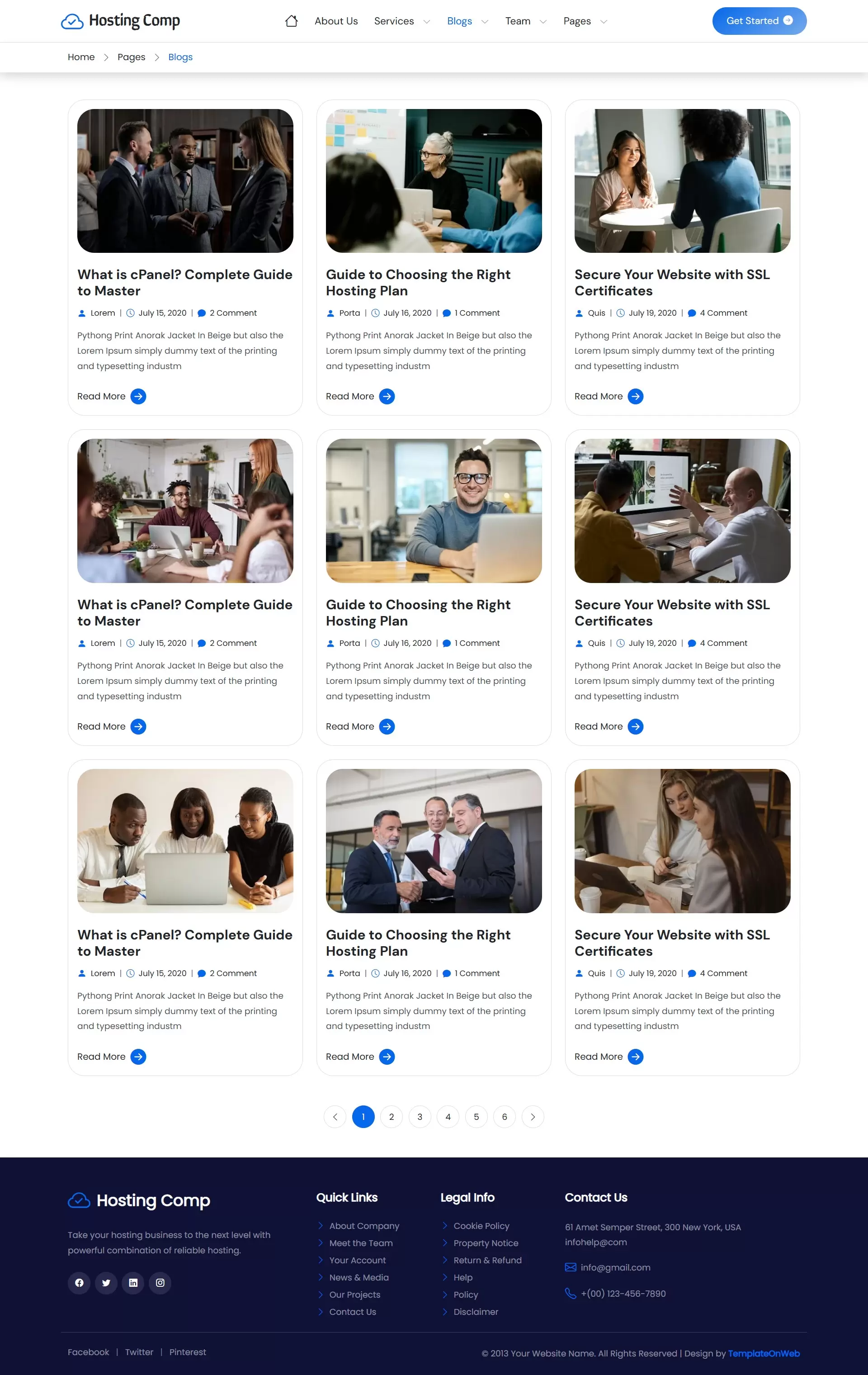 Blog section for announcements & tip
