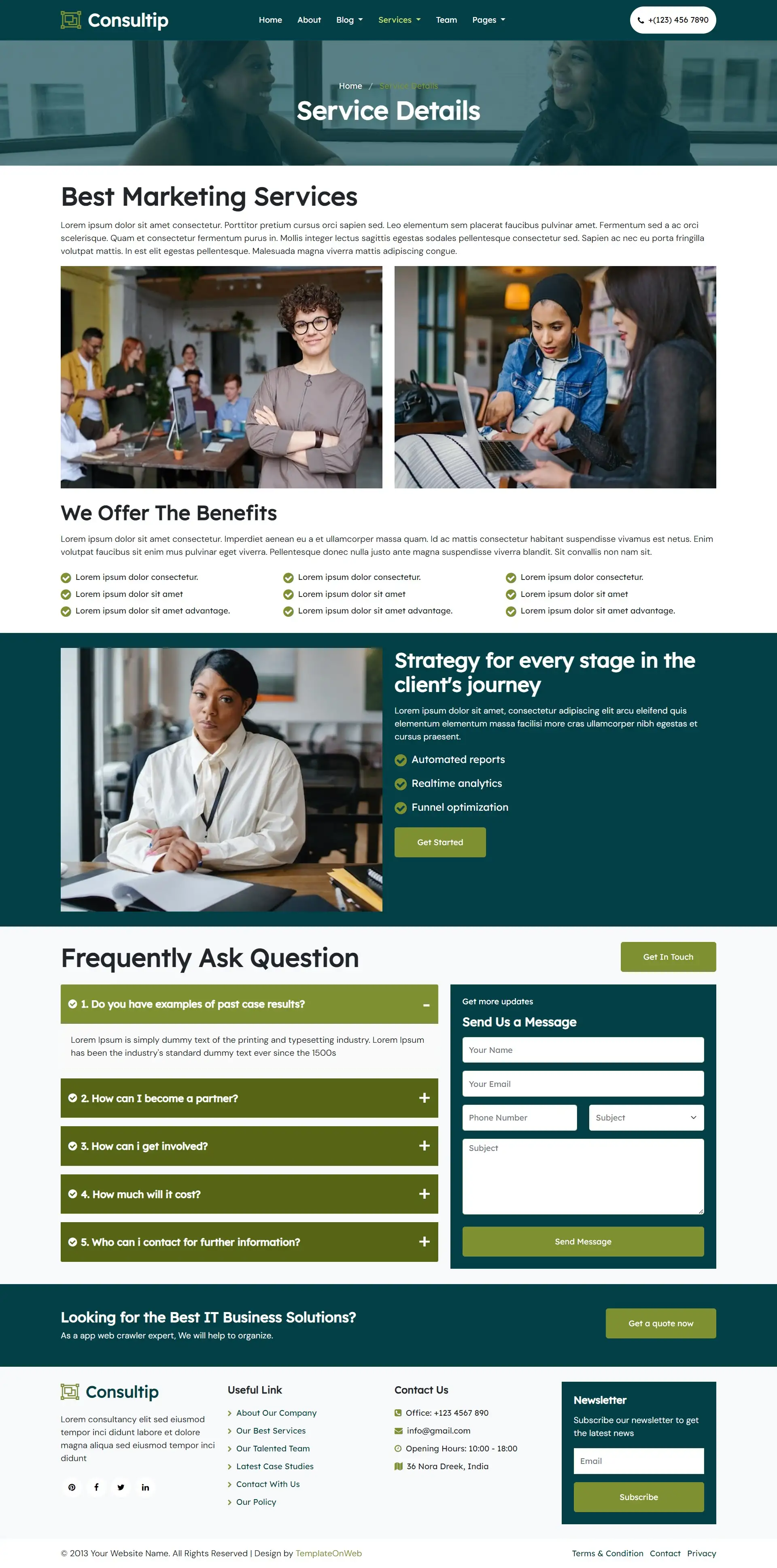 Business consulting services details page bootstrap 5