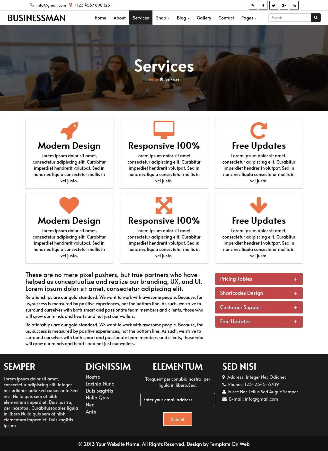 Entrepreneur template business services html