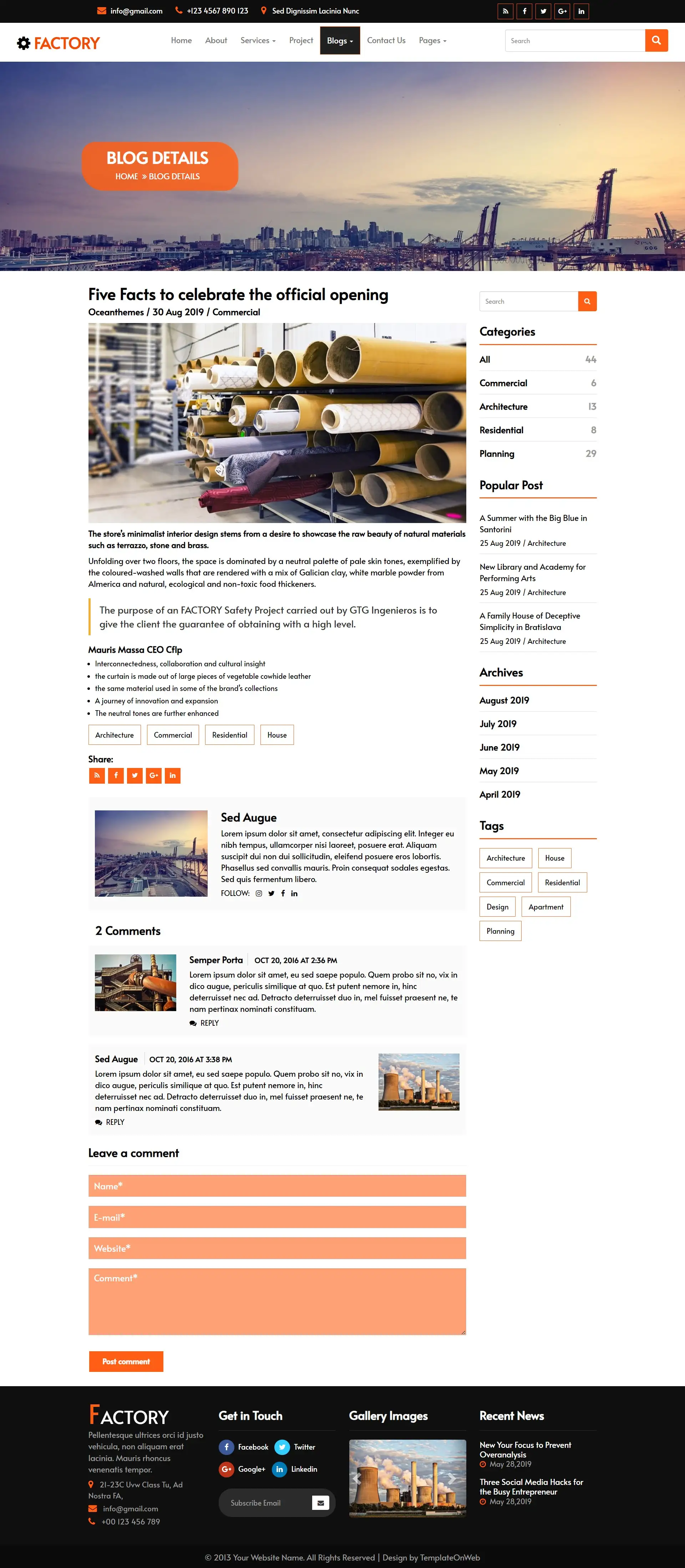 Factory product production tips page