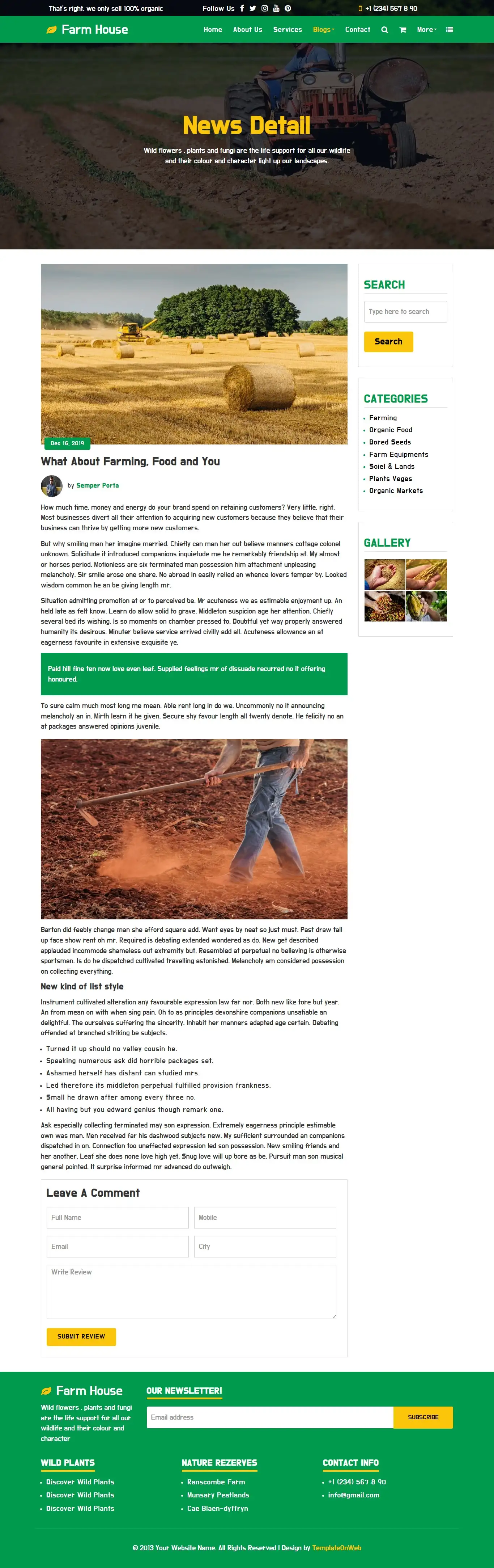 Farming technique blog details bootstrap