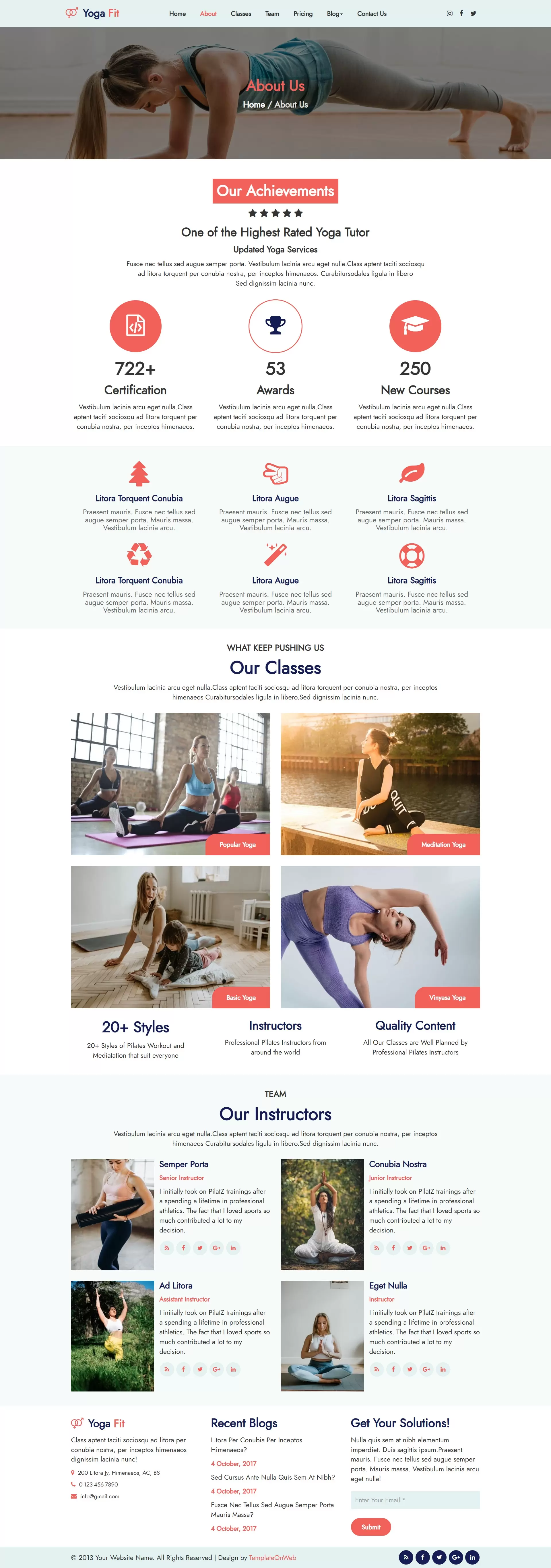 About us page to share your journey, mission