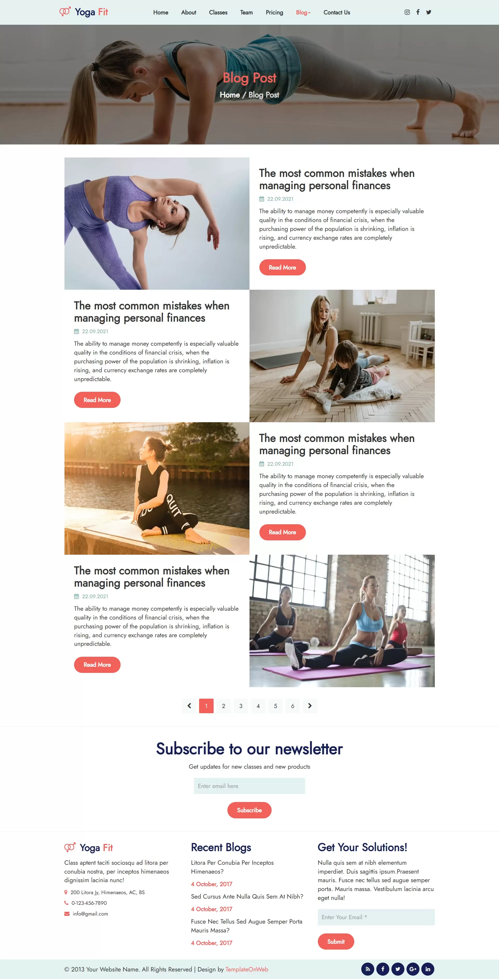 Meditation techniques and health blogs listing