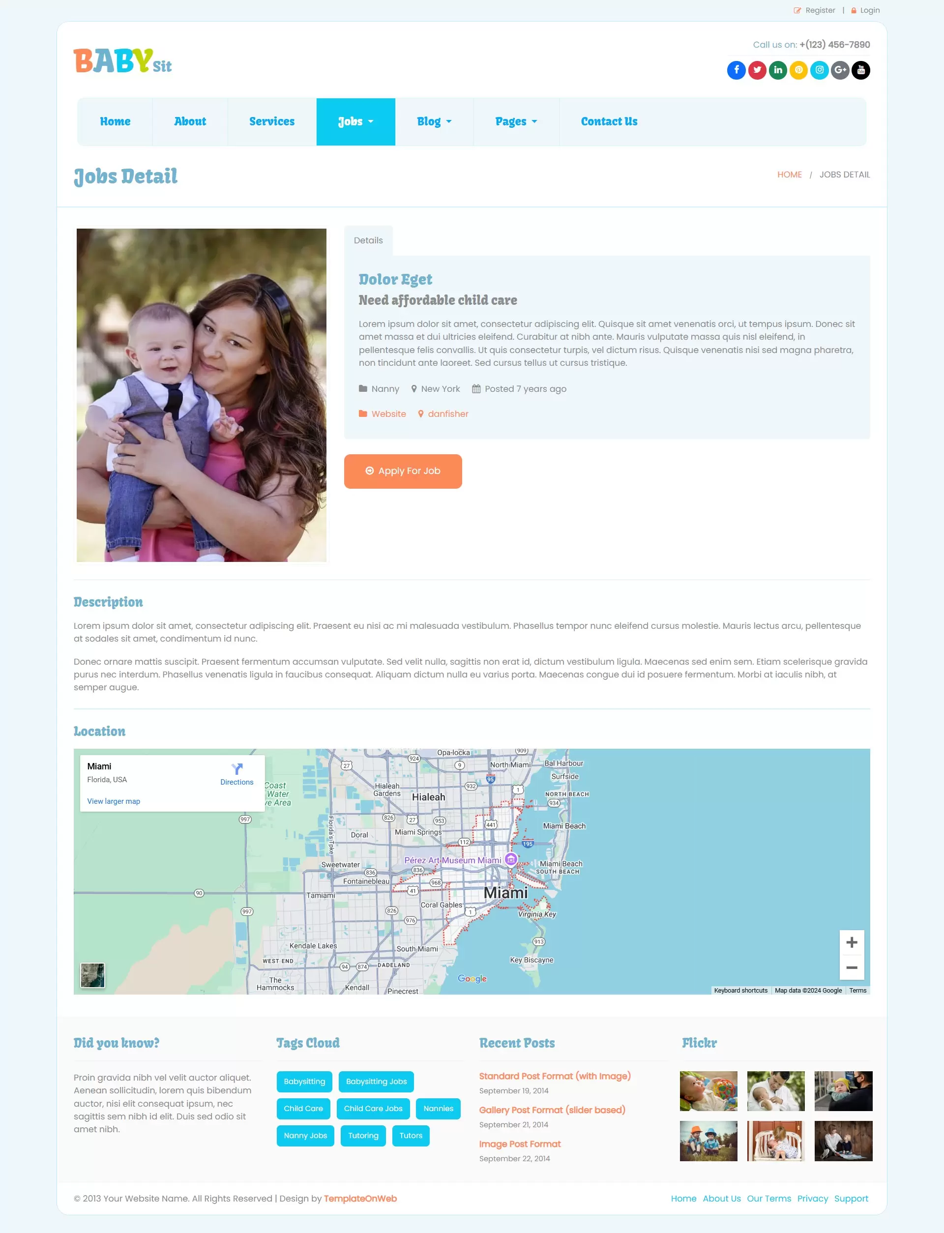 Babysitters to create and showcase their profiles