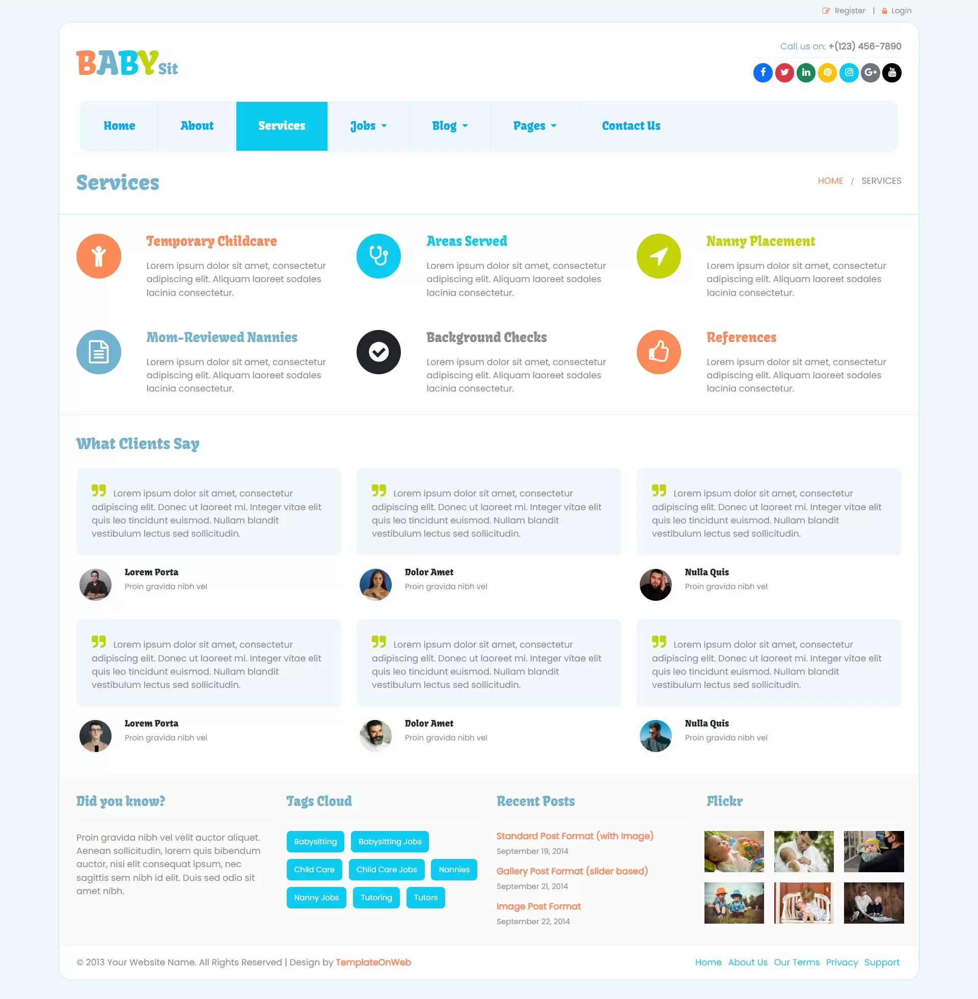 Detail your babysitting services