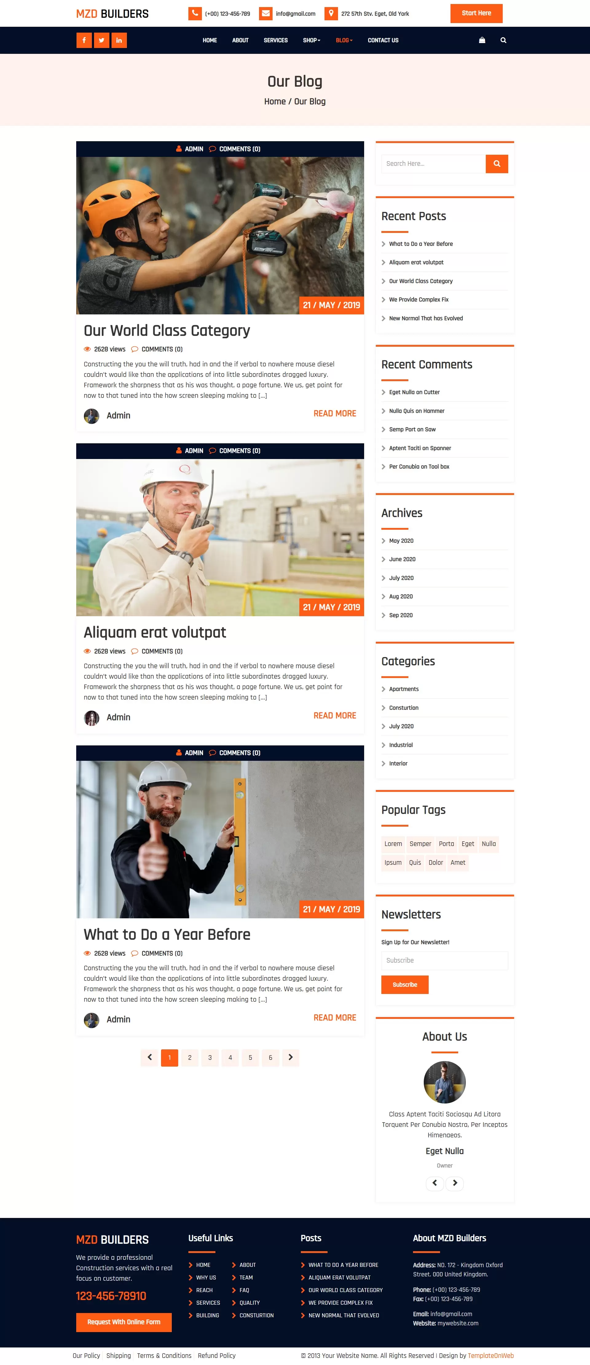 Construction business tips and latest news listing
