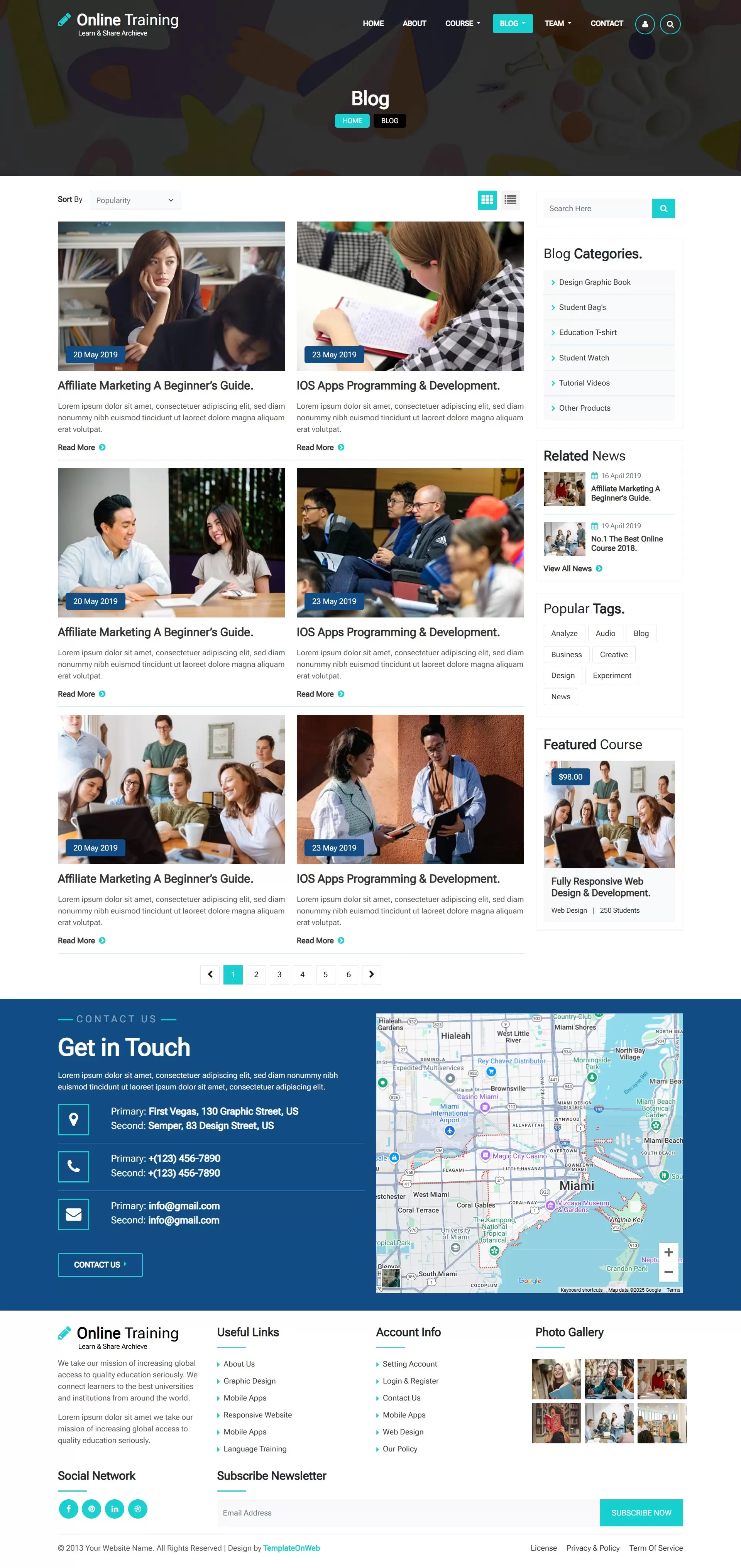 Tutors and instructors educational articles listing page