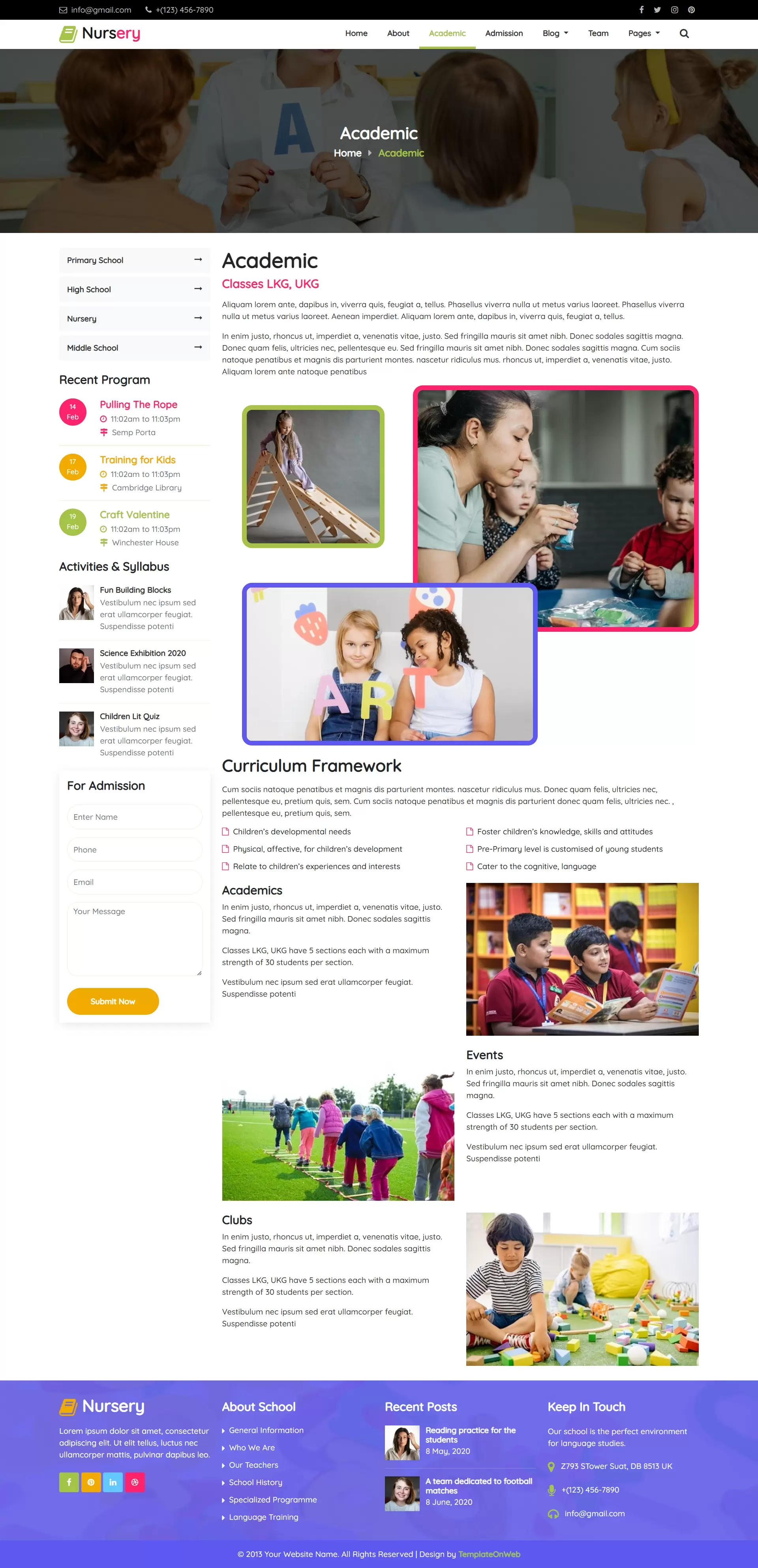 Showcase learning activities, programs & curriculum
