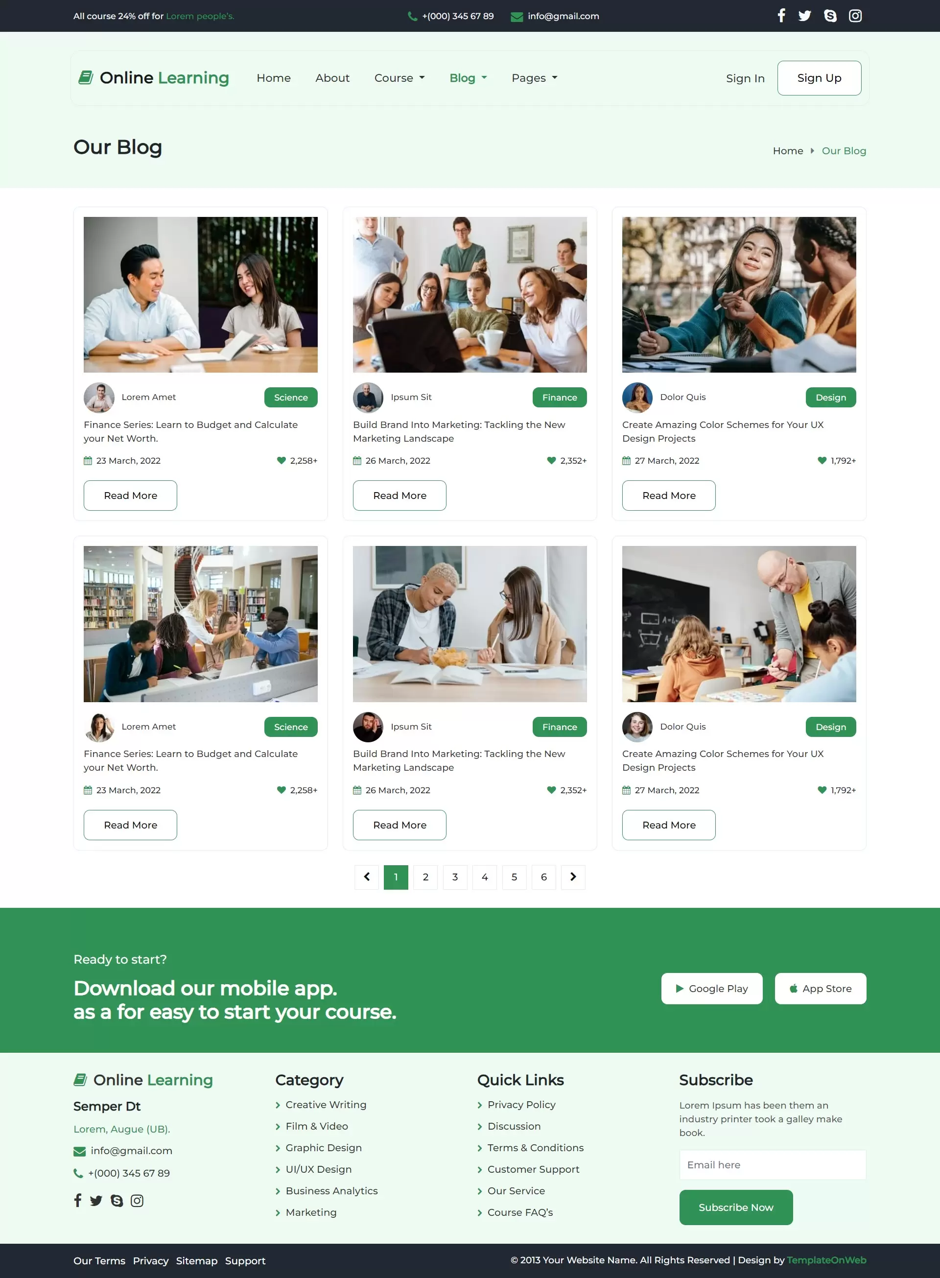 Educational insights, industry trends, and student blogs listing