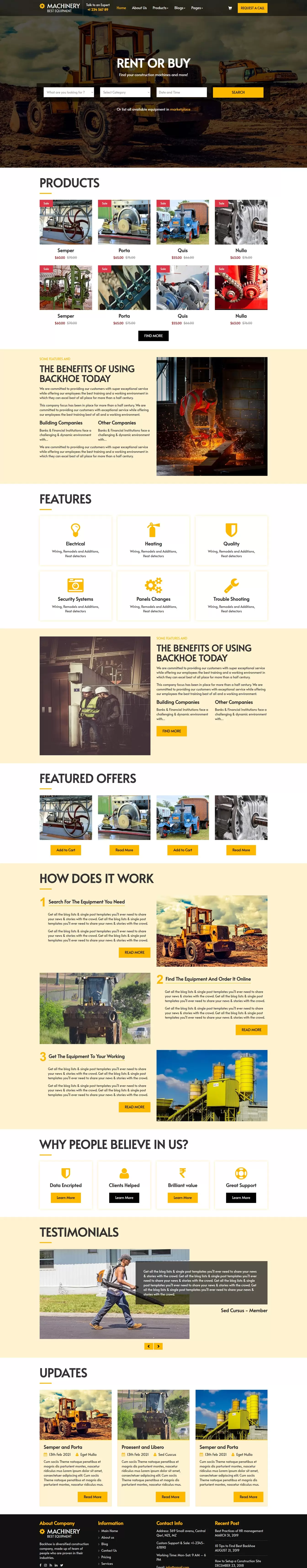 Fully responsive home page design preview
