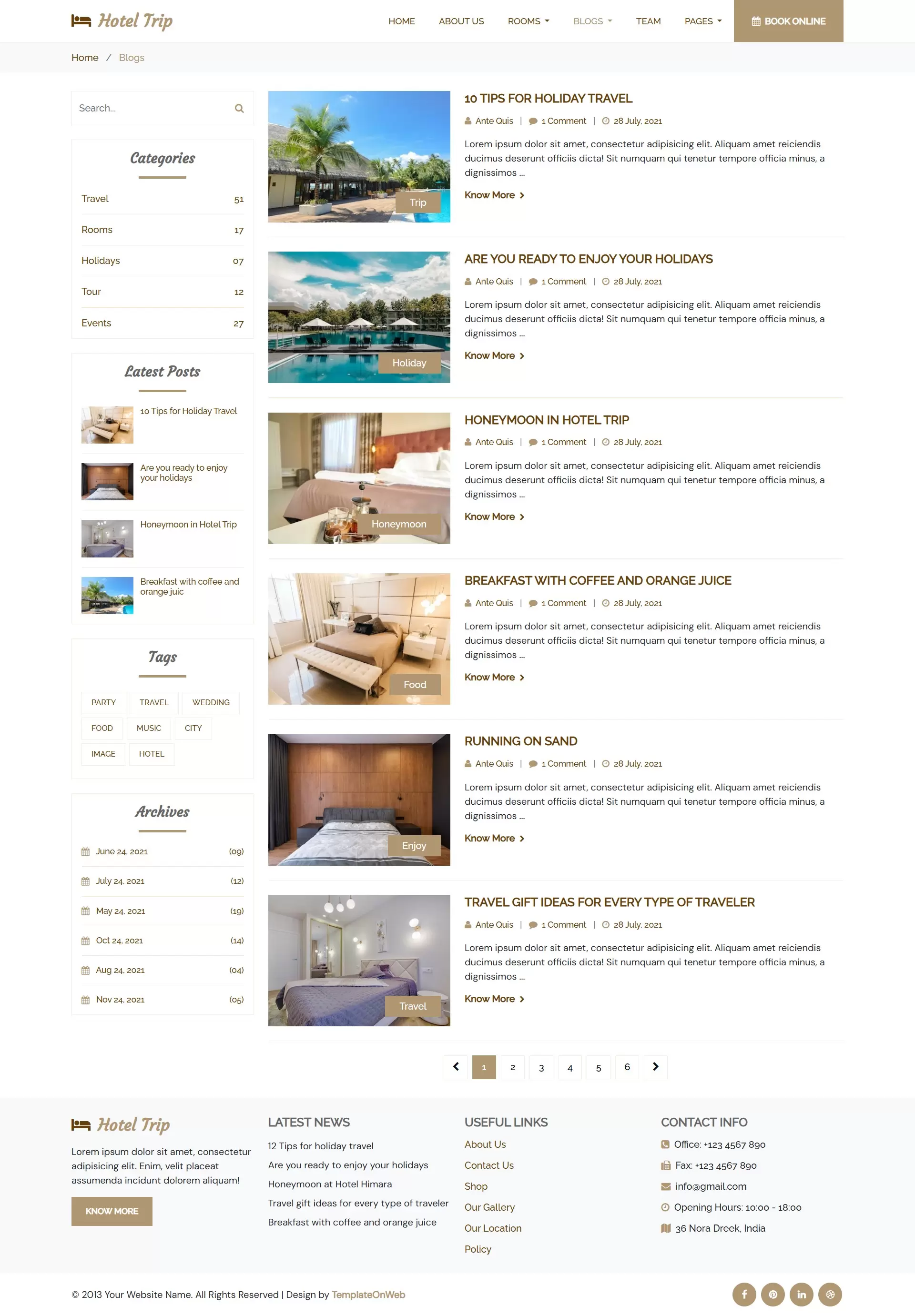 Blogs listing to share hotel news, travel tips, and local attractions