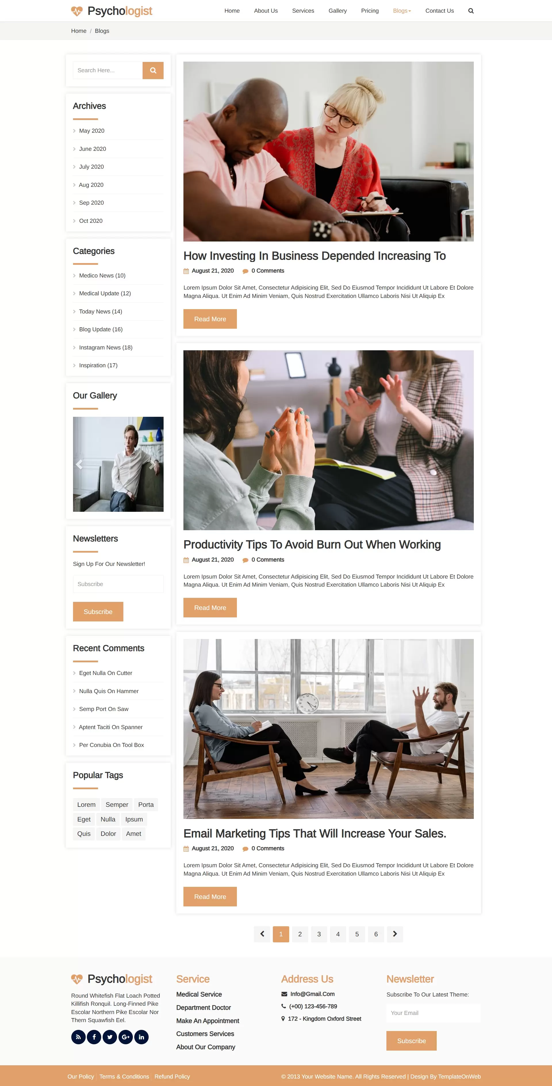 Blog & Mental health resources and tips listing